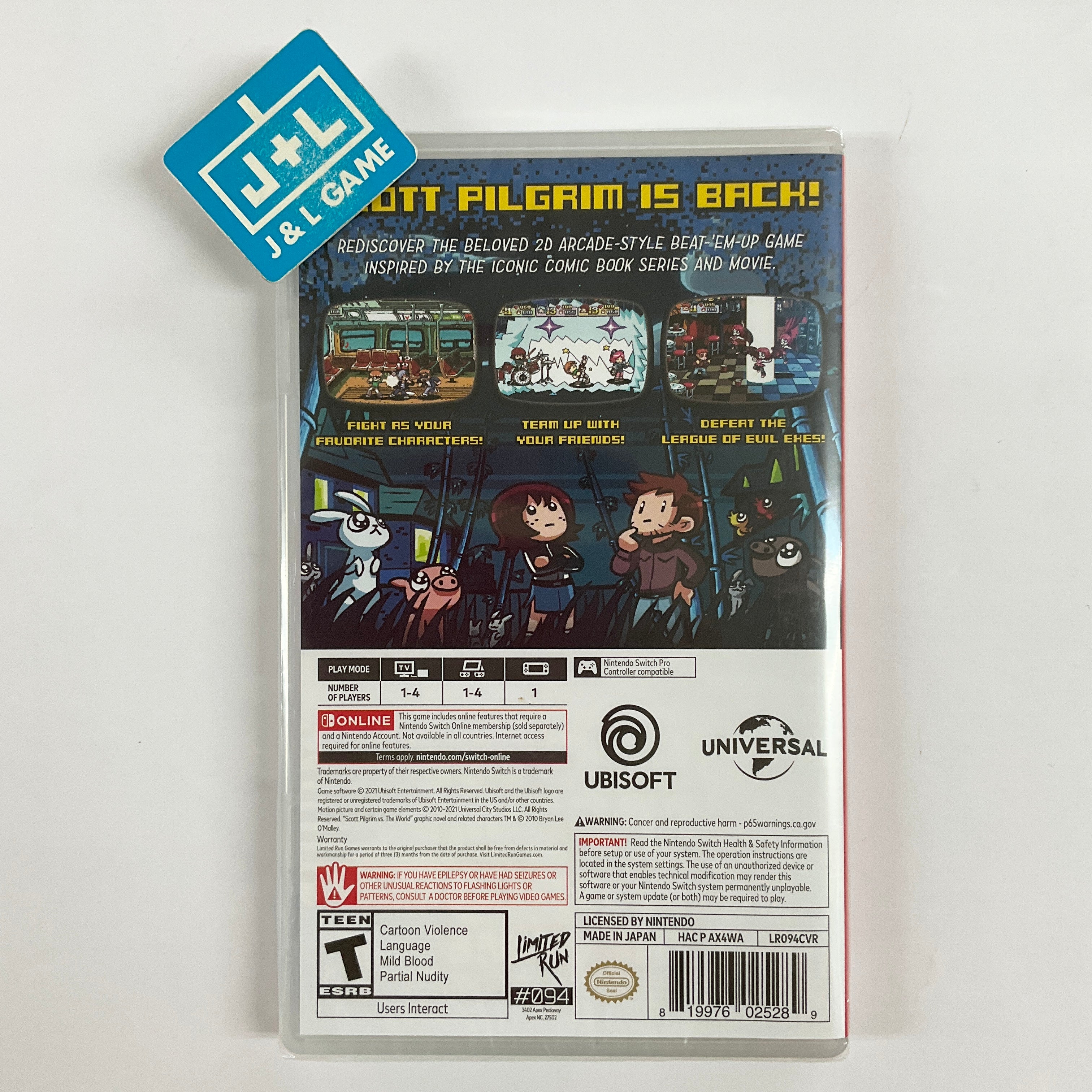 Scott Pilgrim vs The World: The Game Complete Edition - (NSW) Nintendo Switch Video Games Limited Run Games   