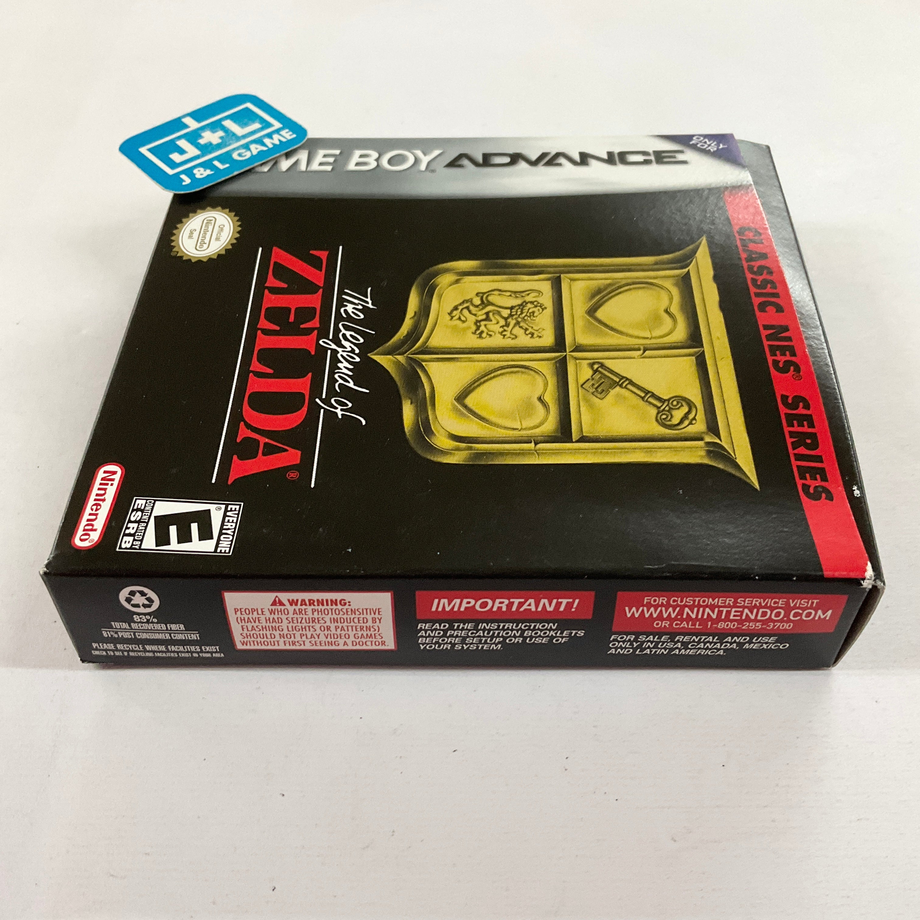 Zelda Classic NES Series for Nintendo Gameboy Advance sold