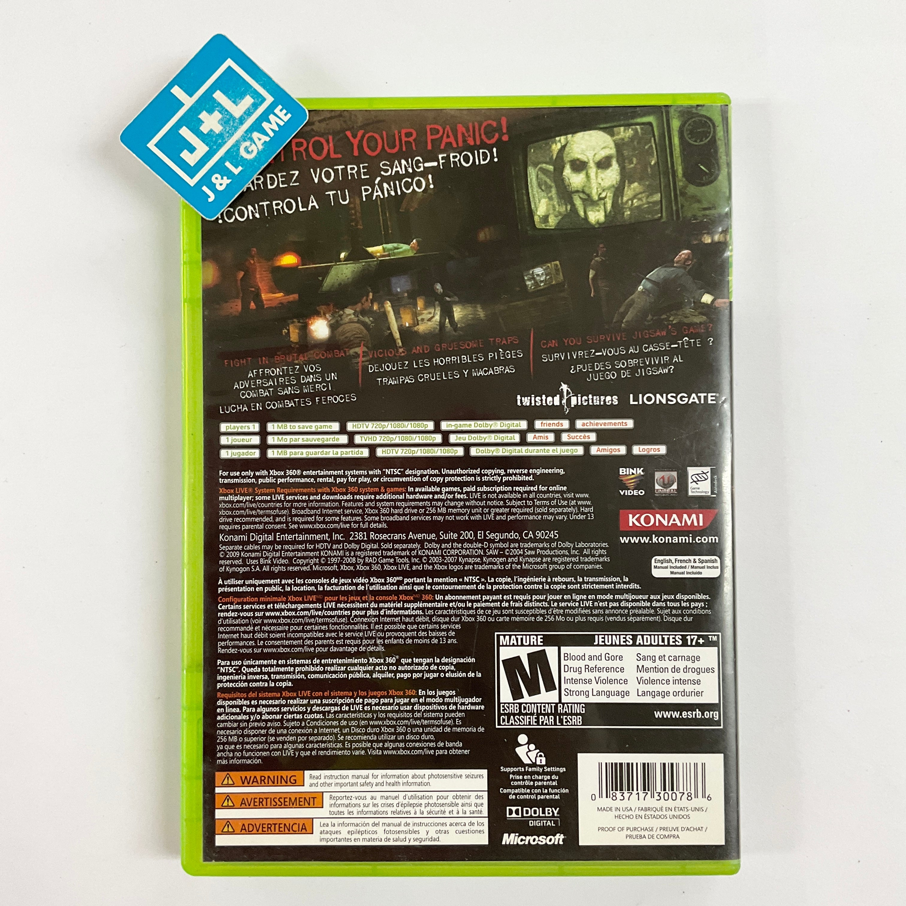 Saw - Xbox 360 [Pre-Owned]