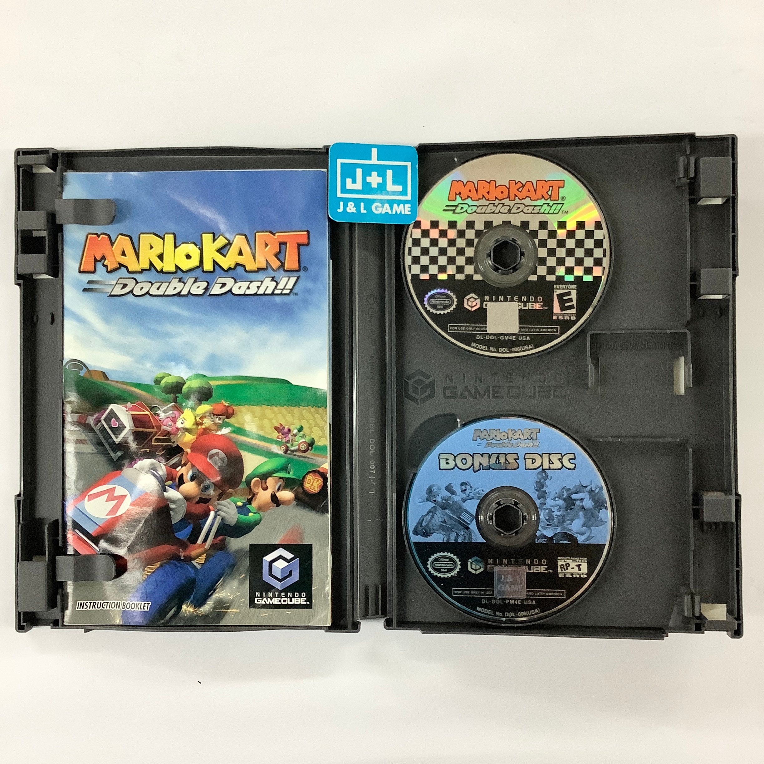 Mario Kart Double Dash W/ Bonus hotsell Disc for Nintendo GameCube SHIPS SAME DAY