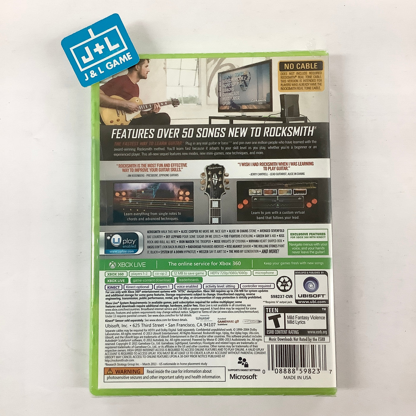 Rocksmith 2014 Edition - Xbox 360 (Cable Included)