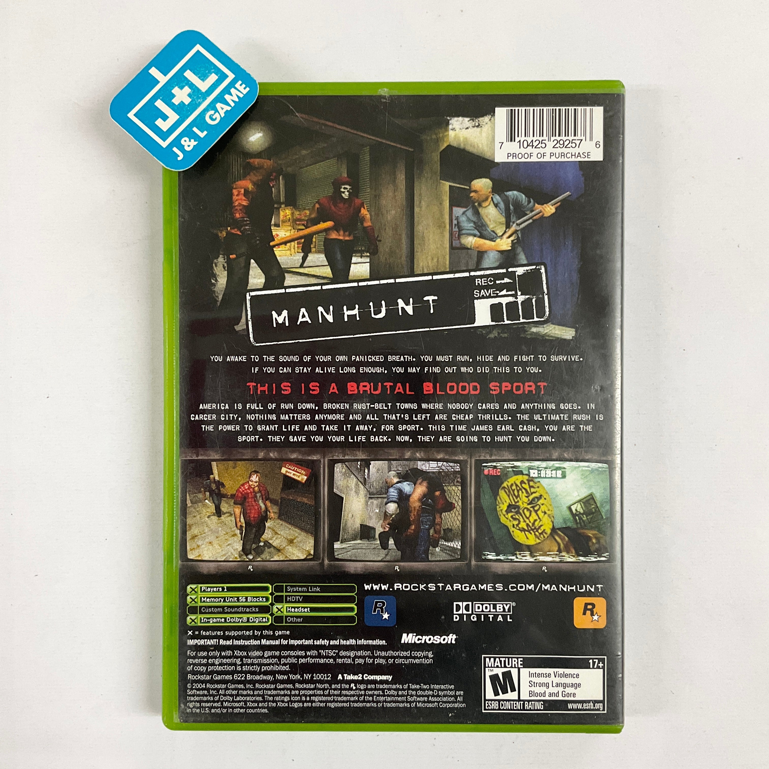 Manhunt - (XB) Xbox [Pre-Owned]