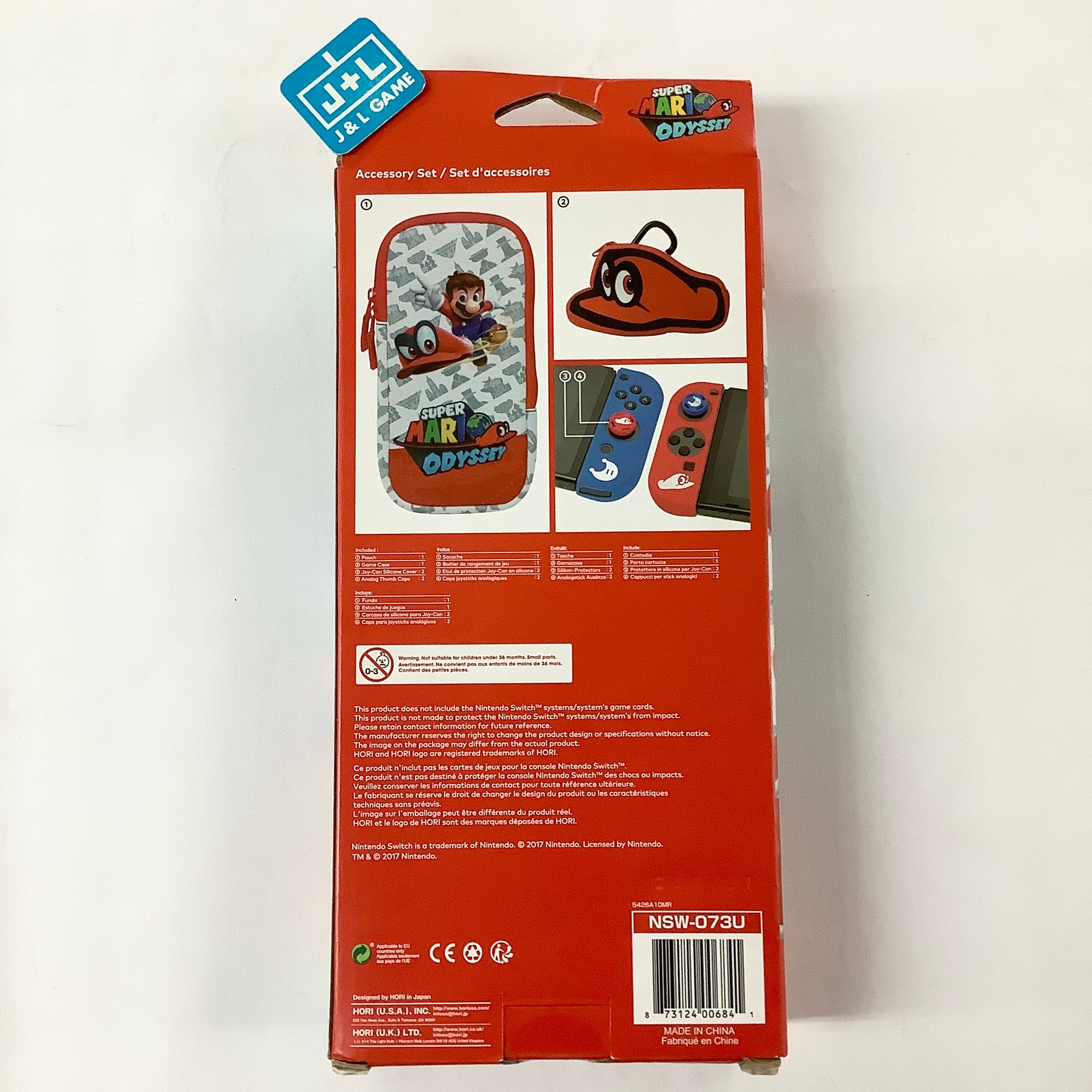 Nintendo Switch Super Mario Odyssey Accessory Set popular Only.