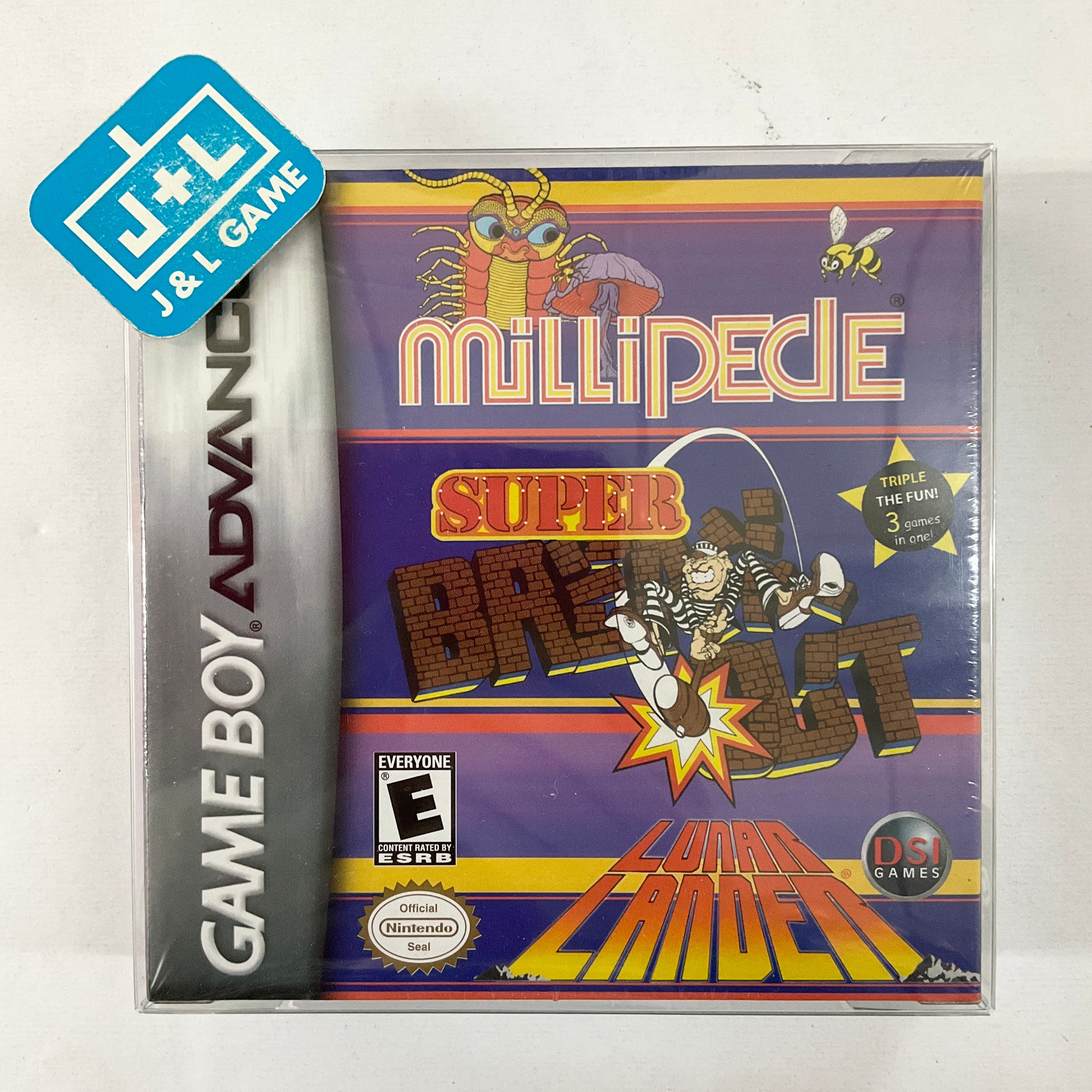 Millipede / Super Breakout / Lunar Lander - (GBA) Game Boy Advance Video Games DSI Games   