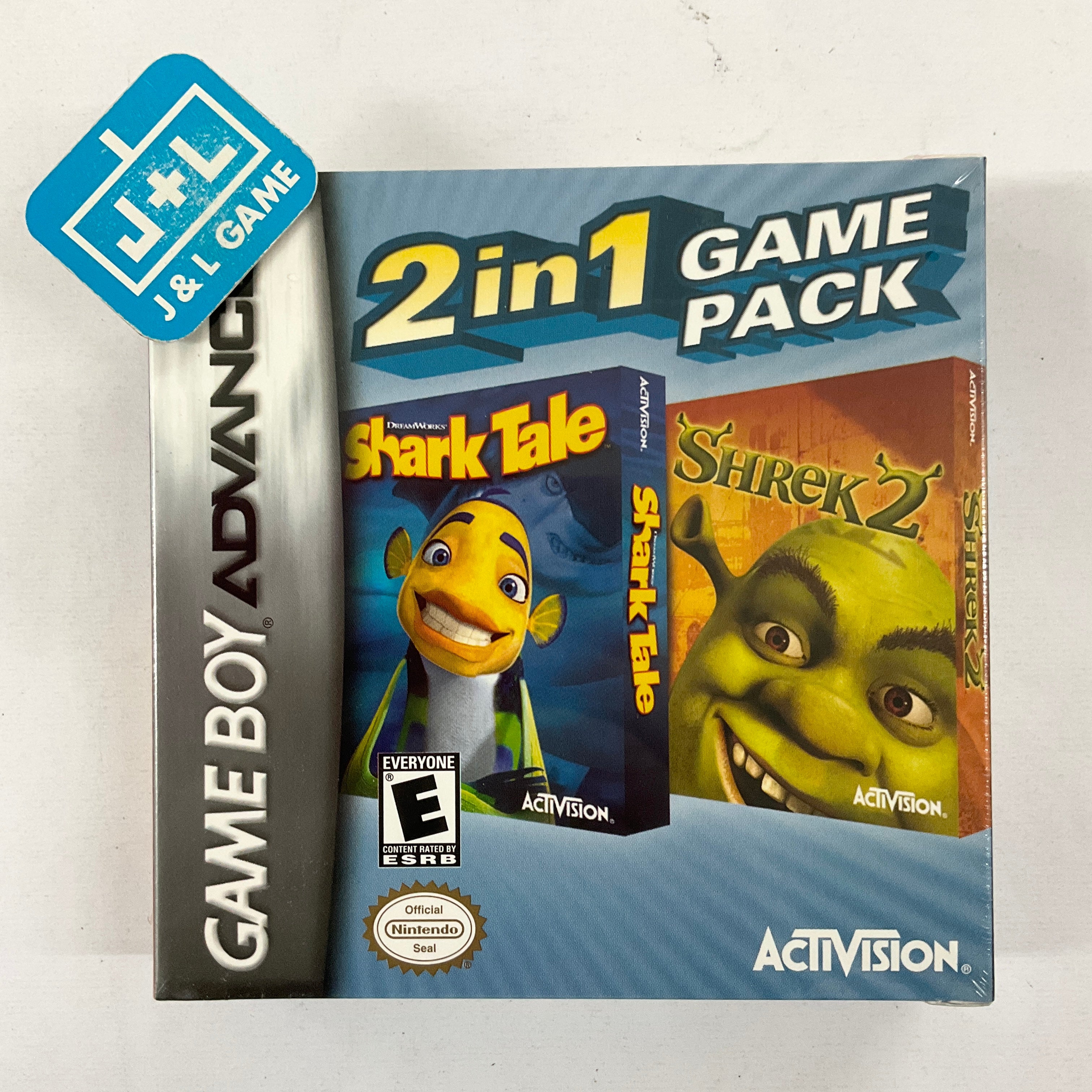 Shrek And Shark Tale Gameboy Advance Video (RARE CIB fashion COMPLETE IN BOX LIKE NEW)