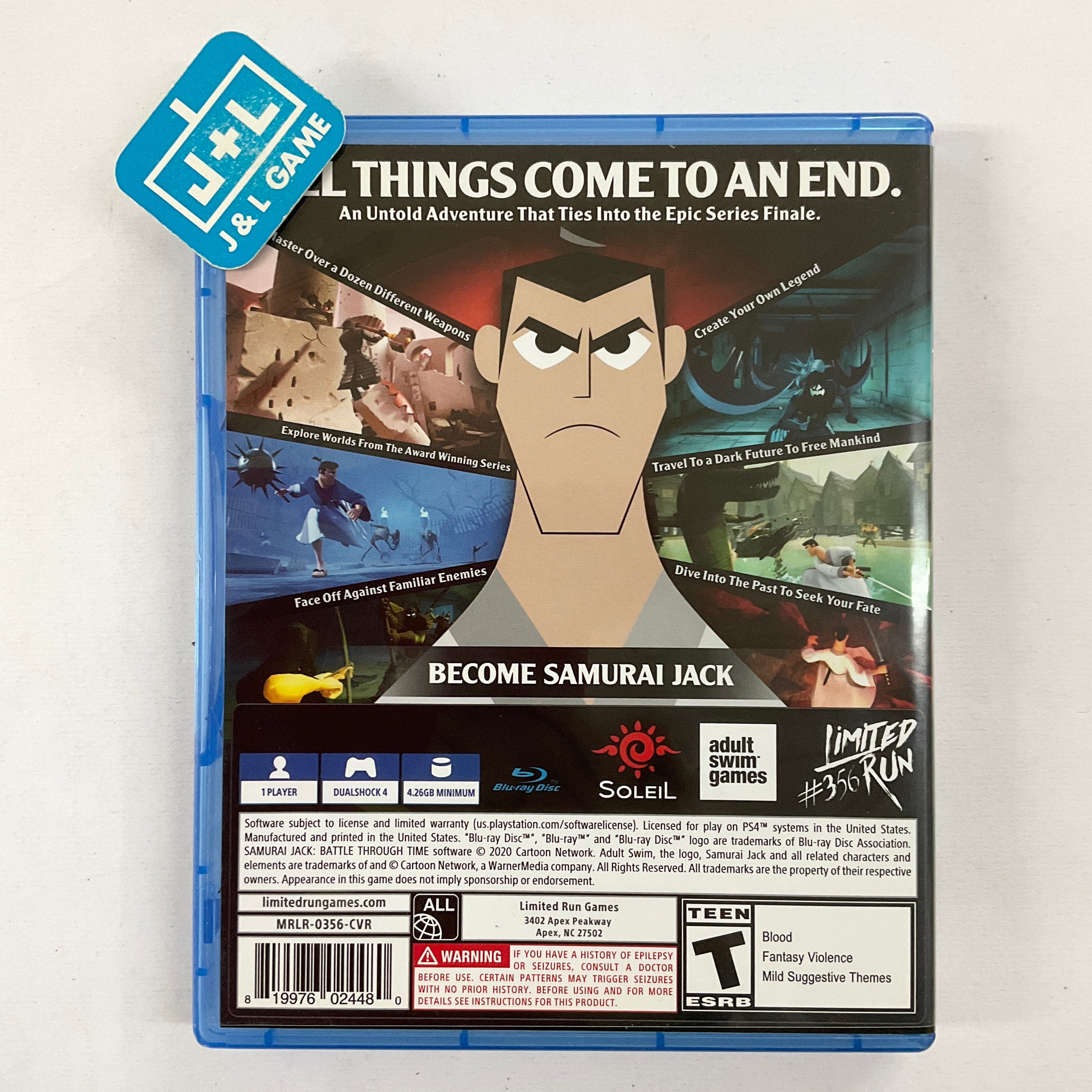 Samurai Jack: Battle Through Time (Limited Run #356) - (PS4) Playstation 4 [Pre-Owned] Video Games Limited Run   