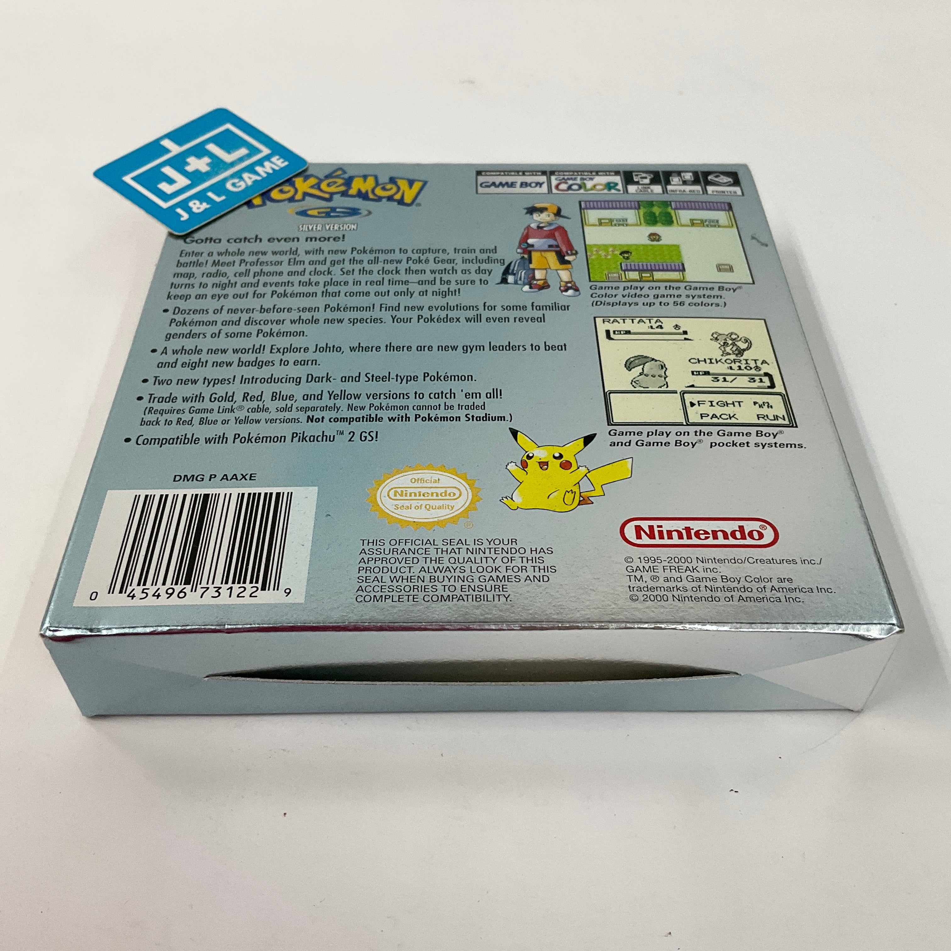 Gameboy Color Pokemon Silver Version BOX ONLY sold