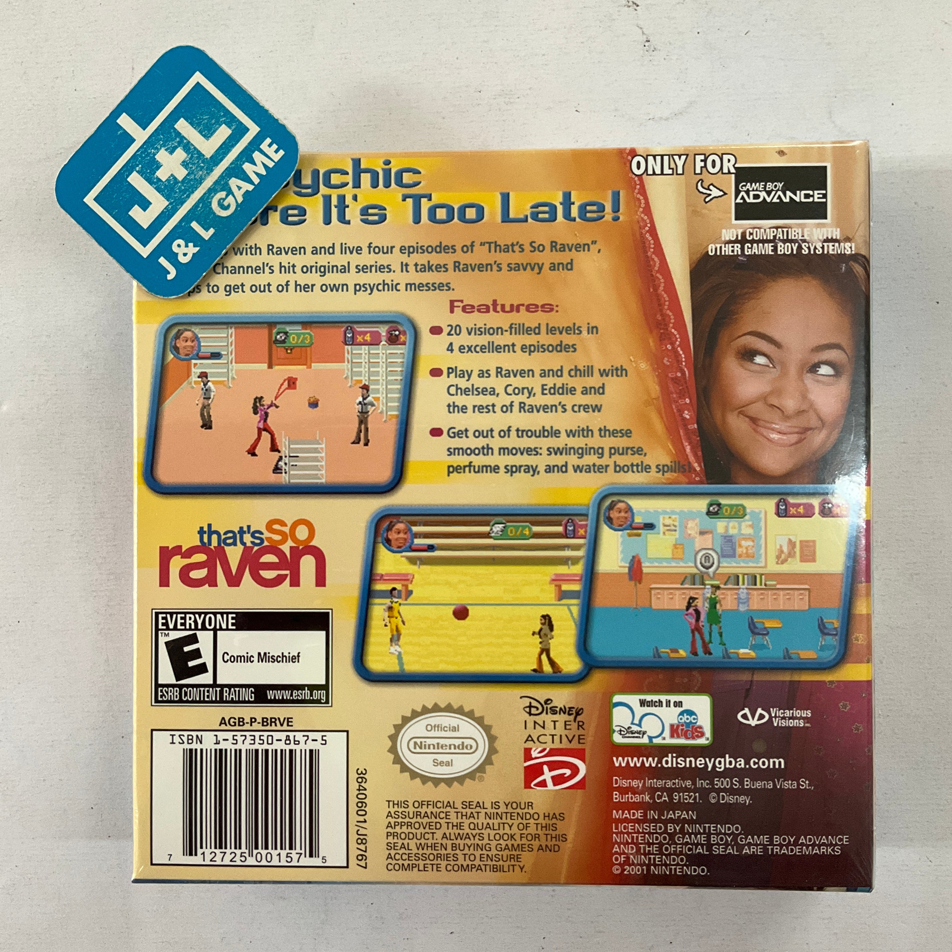 That's So Raven - (GBA) Game Boy Advance Video Games Buena Vista Interactive   