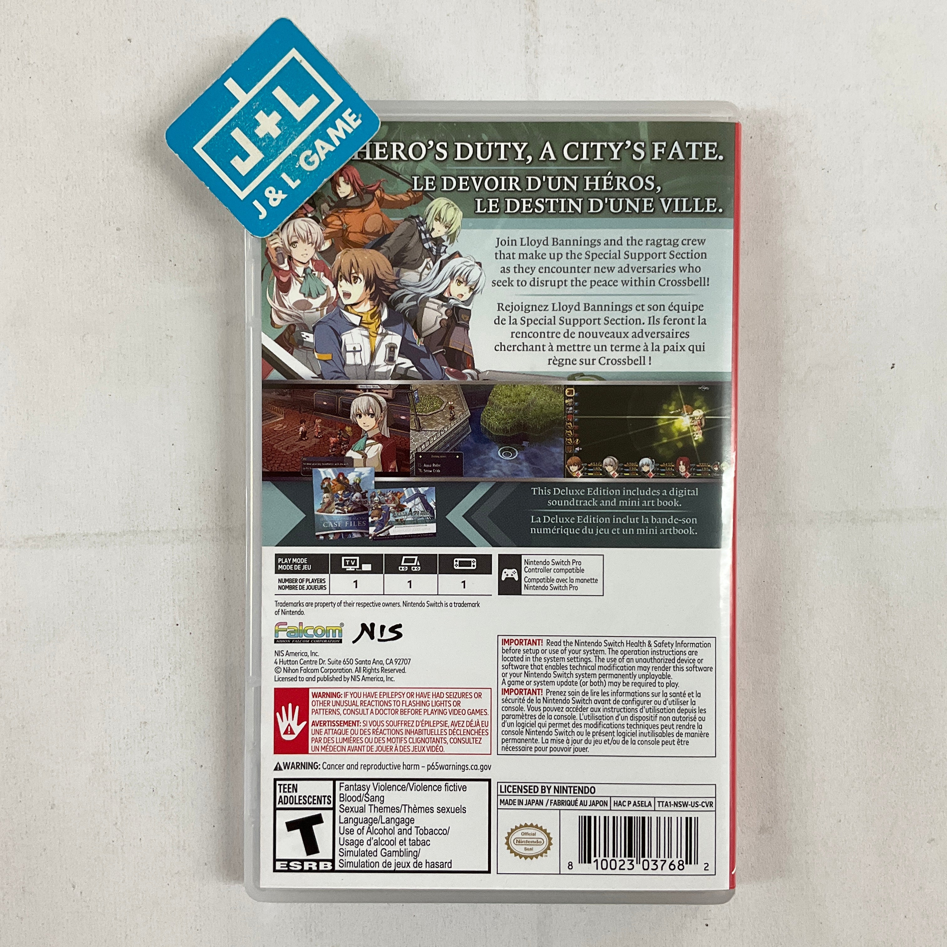 The Legend of Heroes: Trails to Azure (Deluxe Edition) - (NSW) Nintendo Switch [Pre-Owned] Video Games NIS America   