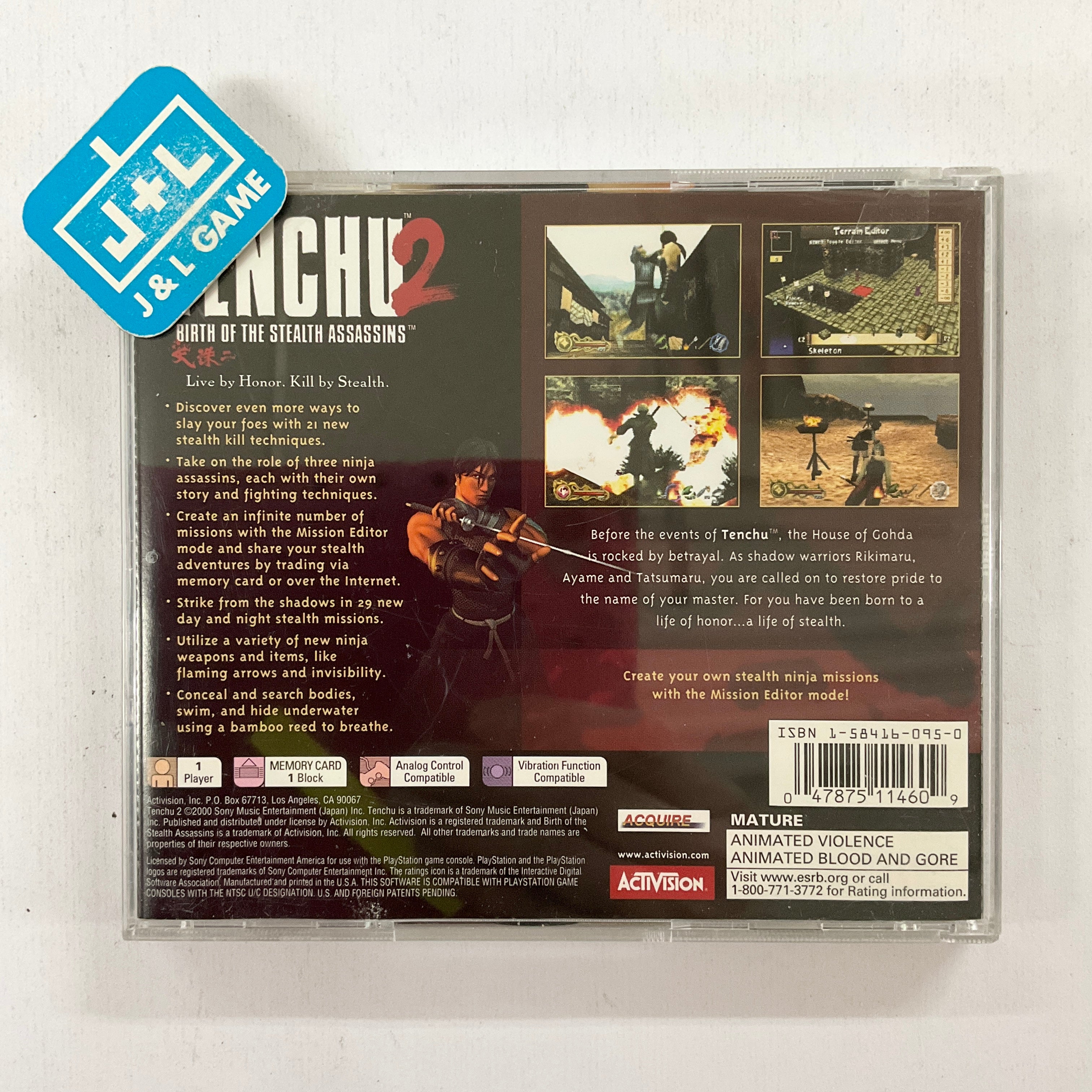 Tenchu 2: Birth of the Stealth Assassins - (PS1) PlayStation 1 [Pre-Owned] Video Games Activision   