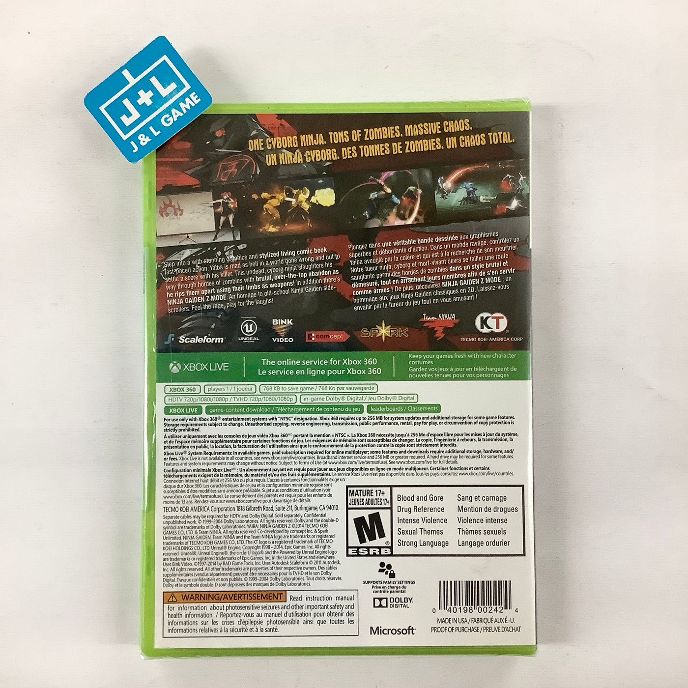 Yaiba: Ninja Gaiden Z - (X360) Xbox 360 | J&L Game