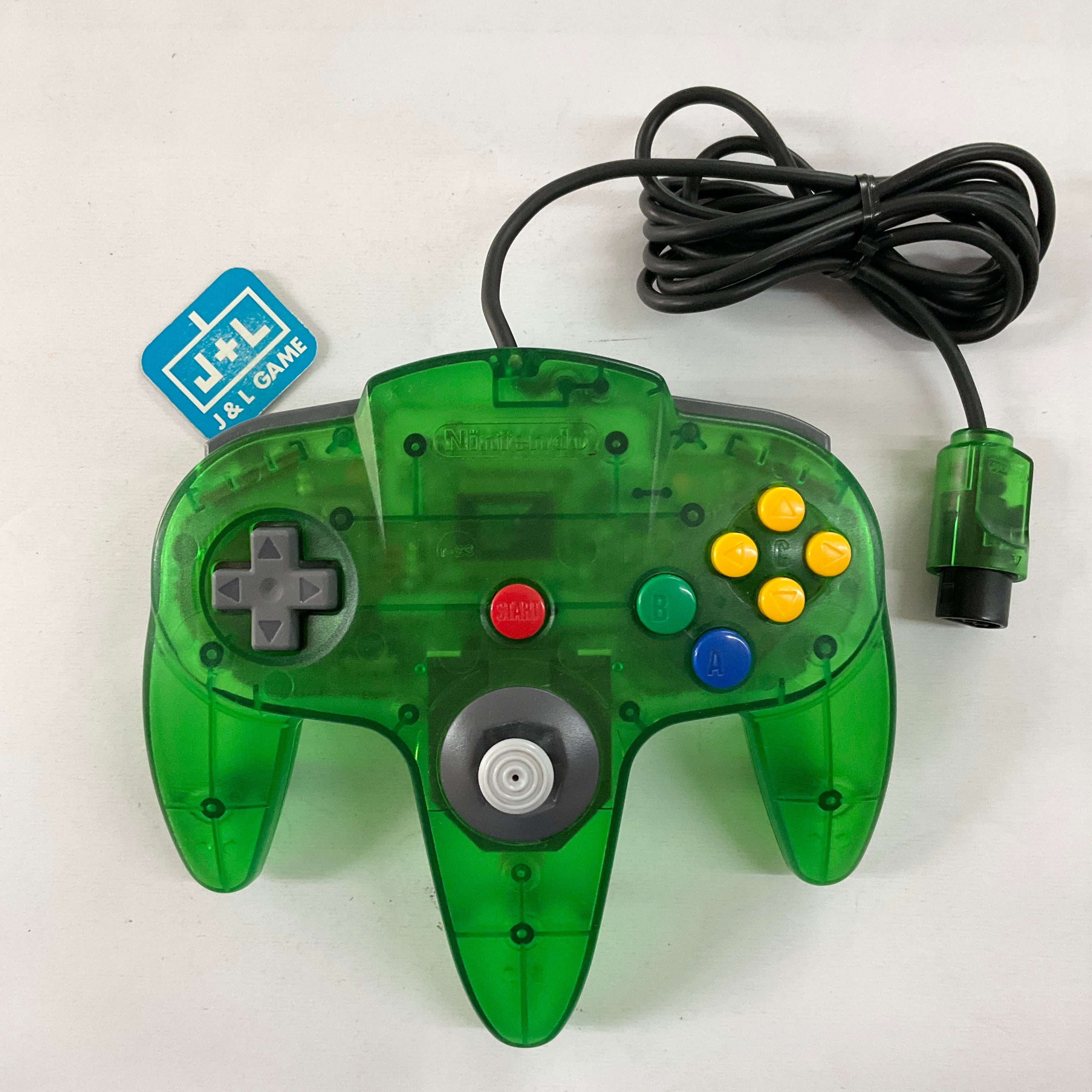 2 N64 fashion Controllers - Gold & Jungle Green - Nintendo64