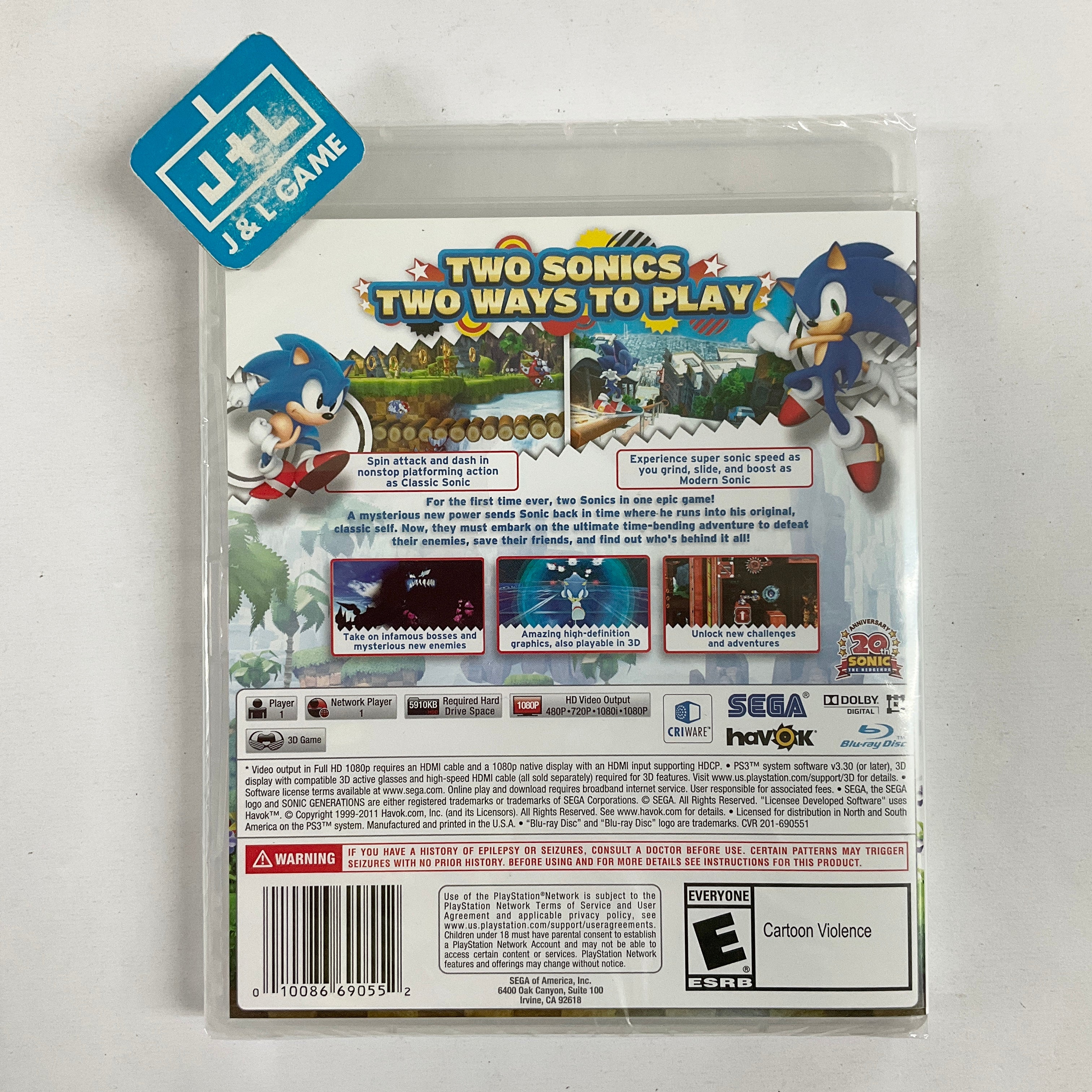 Sonic deals generations ps3