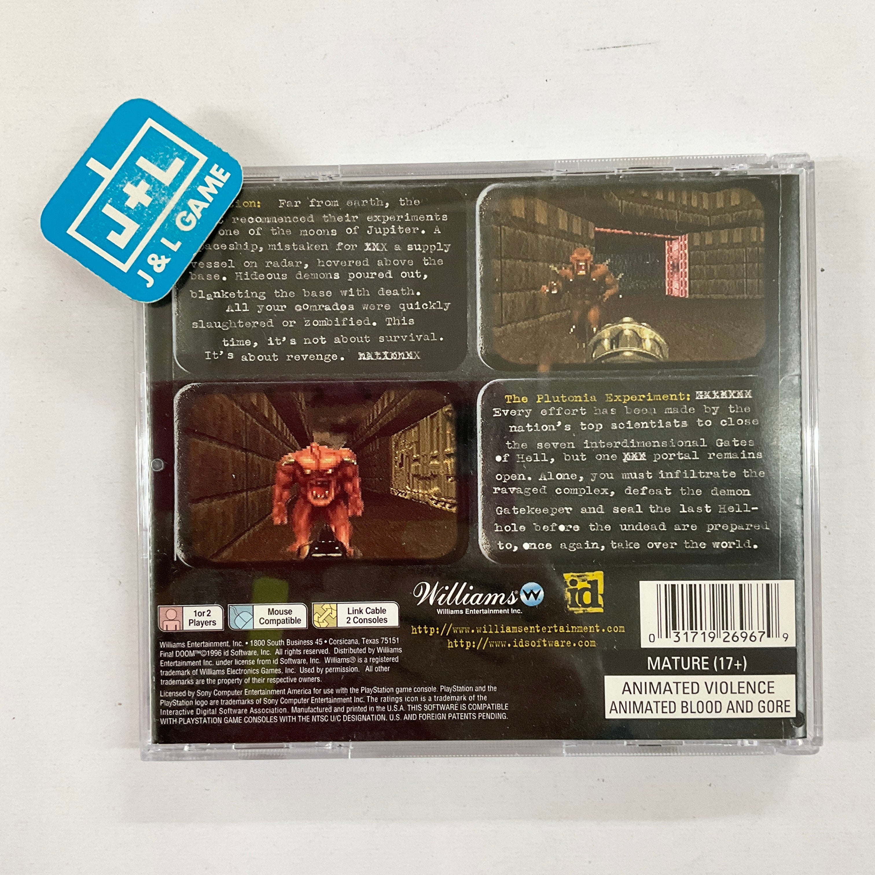 Final DOOM - (PS1) PlayStation 1 [Pre-Owned]