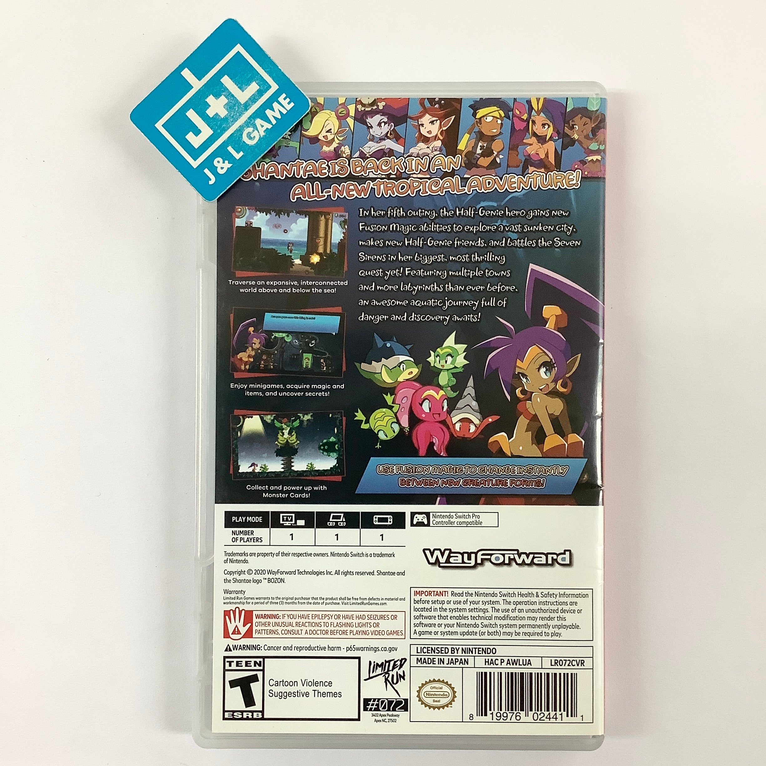 Shantae and the Seven Sirens (Limited Run #072) - (NSW) Nintendo Switch [Pre-Owned] Video Games Limited Run Games   