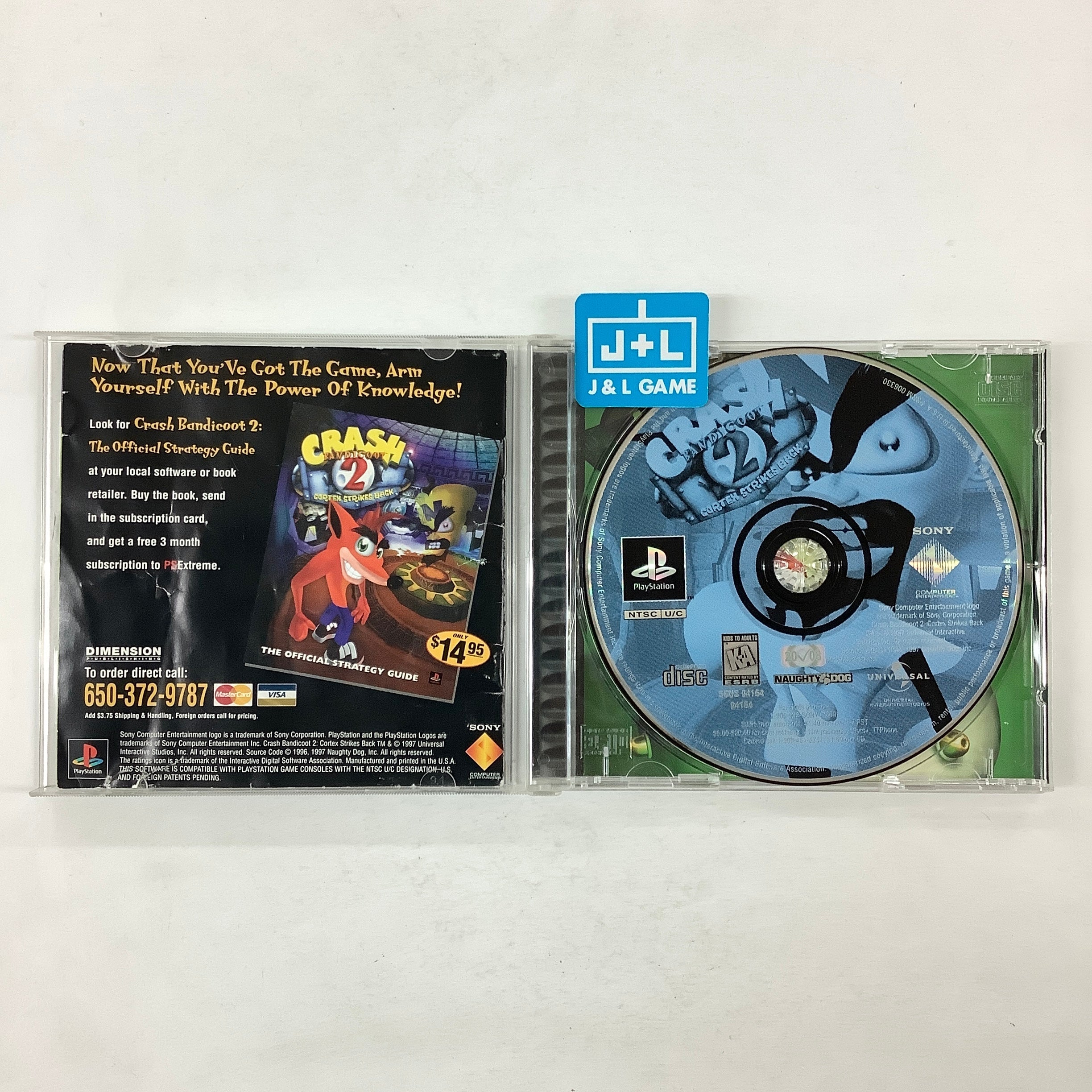 Crash Bandicoot 2: Cortex Strikes Back  - (PS1) PlayStation 1 [Pre-Owned] Video Games SCEA   