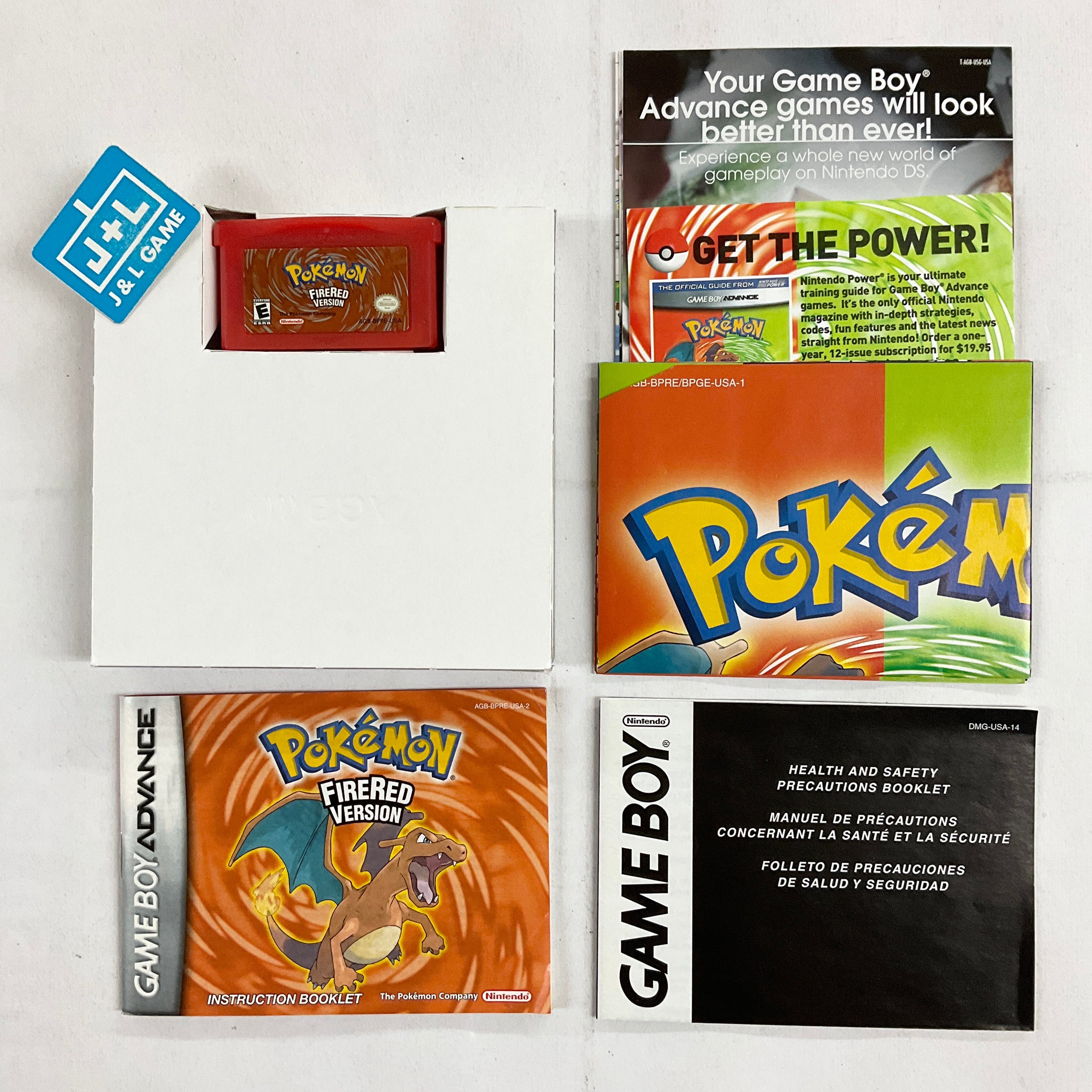 Pokemon FireRed Player's Choice hotsell for Nintendo Gameboy Advance