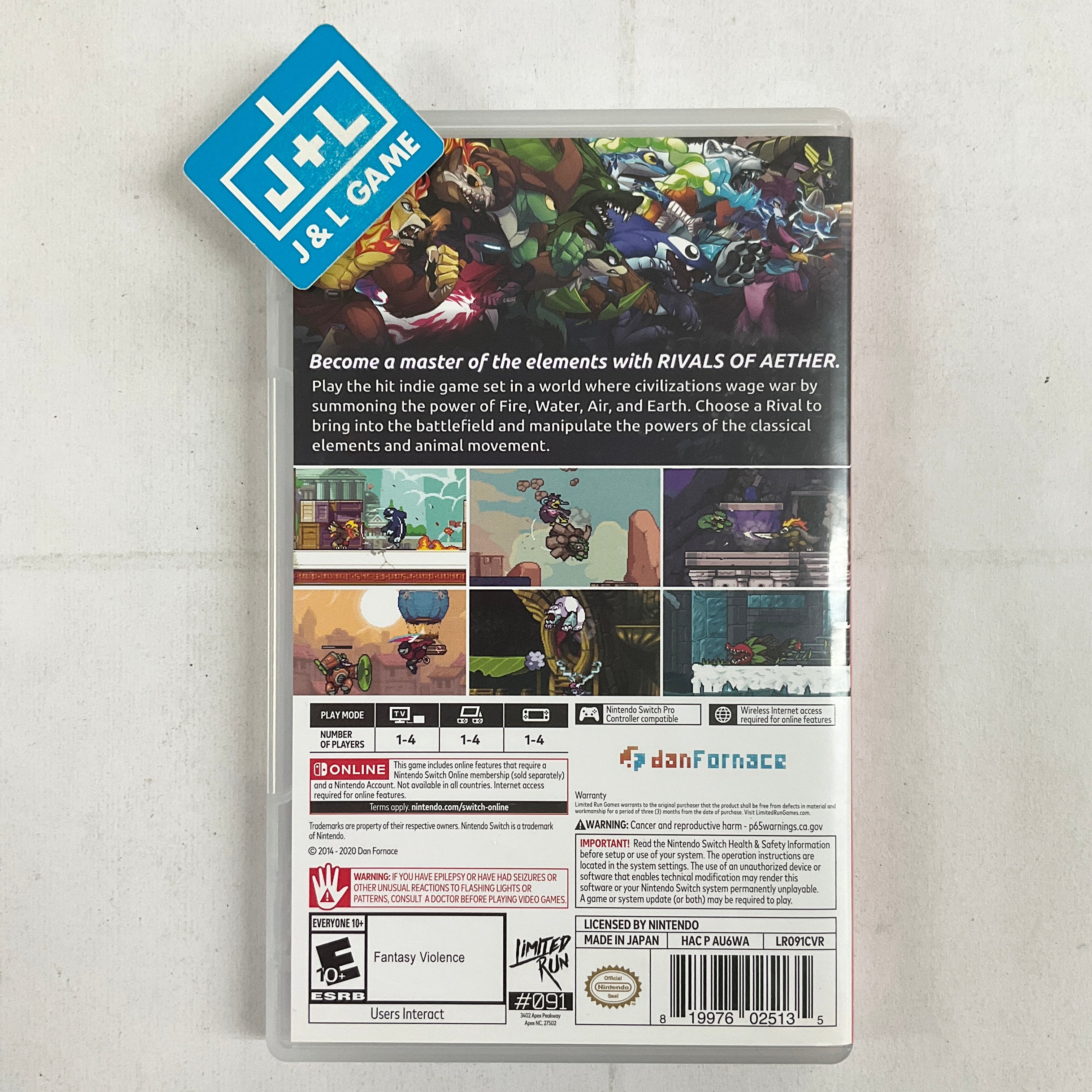 Rivals of Aether  (Limited Run #091) - (NSW) Nintendo Switch [Pre-Owned] Video Games Limited Run Games   