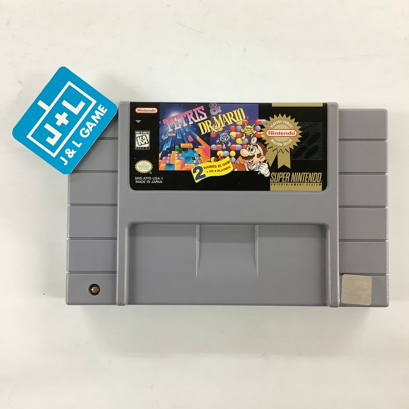 Tetris & Dr. Mario (Player's Choice) - (SNES) Super Nintendo [Pre-Owne ...