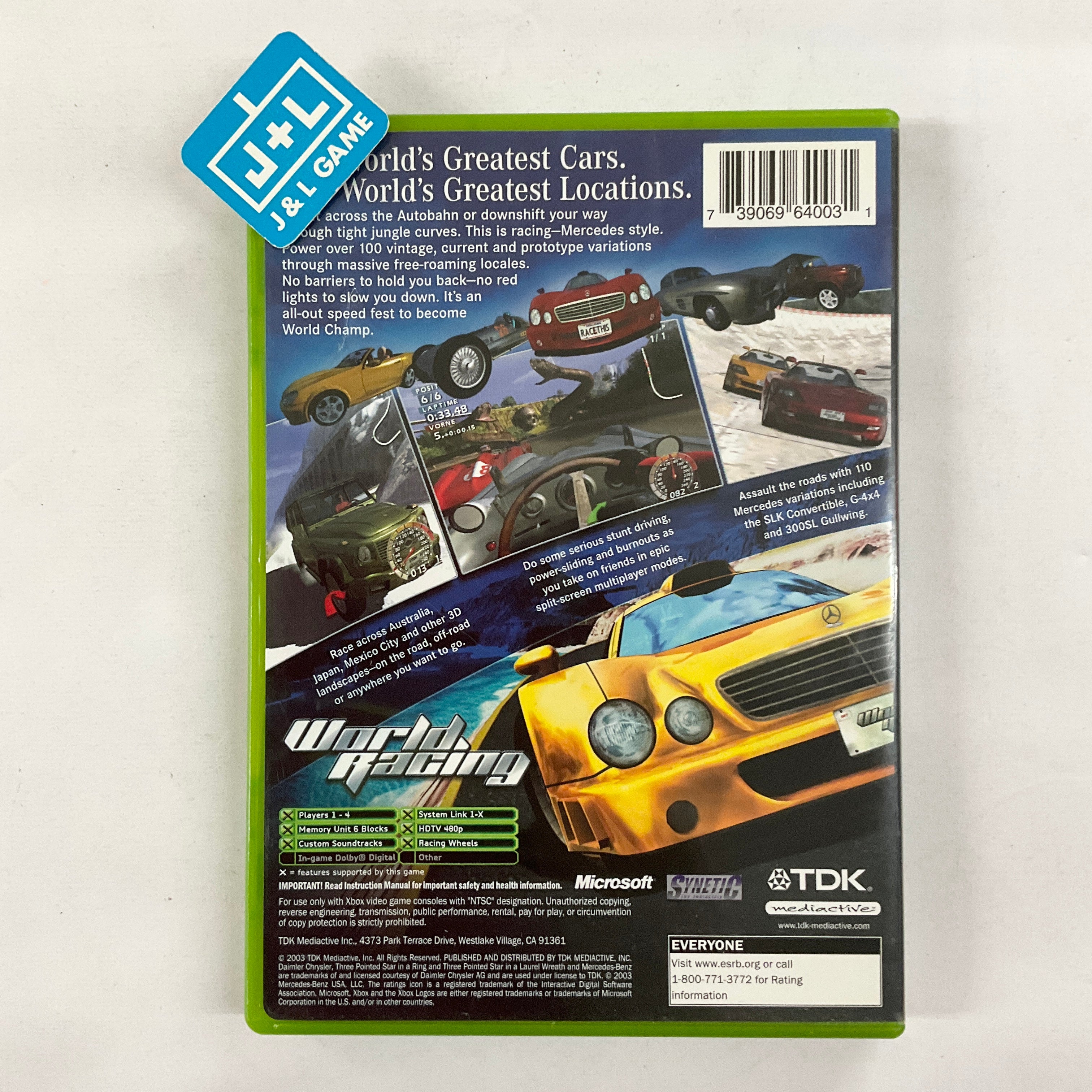 World Racing - (XB) Xbox [Pre-Owned] Video Games TDK Mediactive   