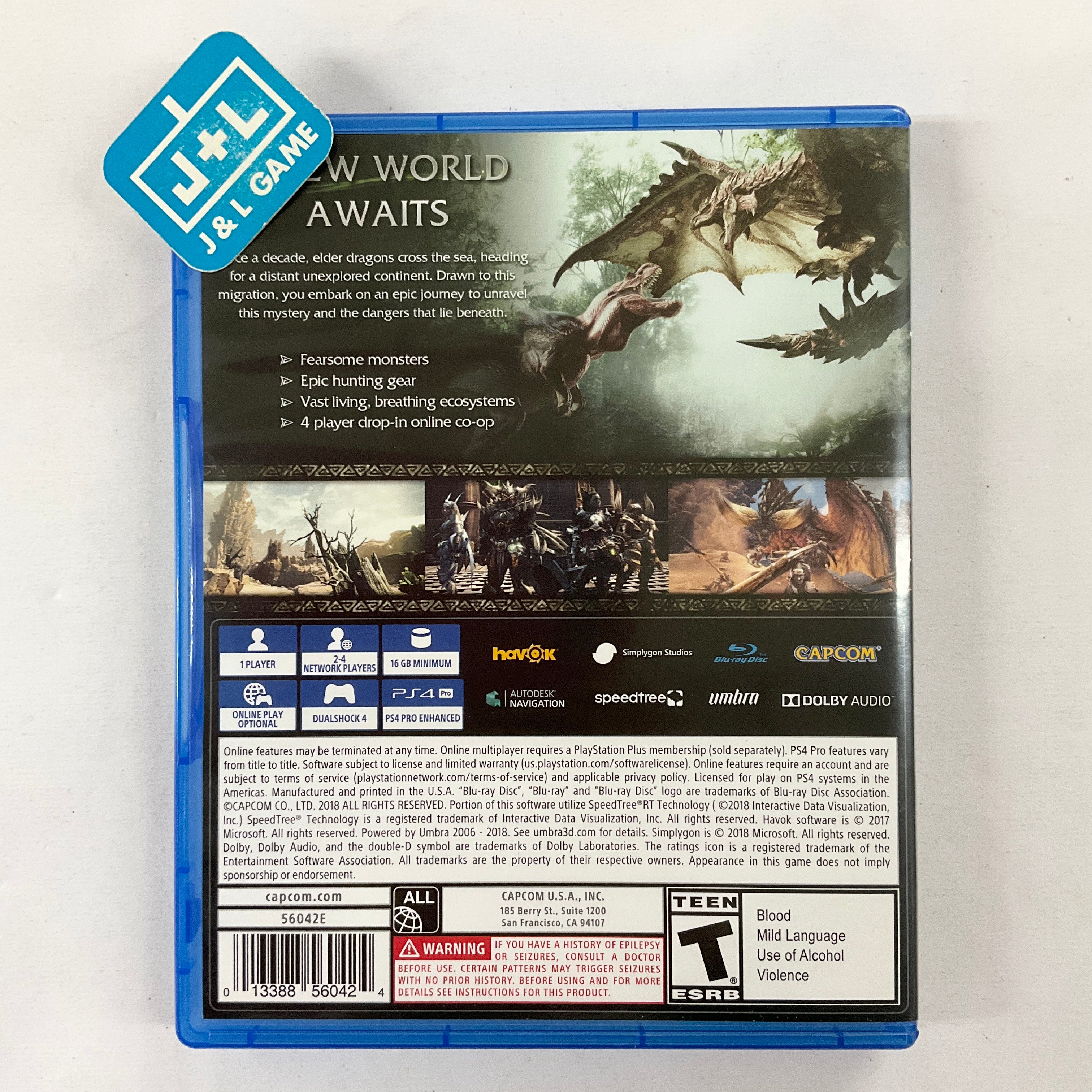 Monster Hunter: World - (PS4) PlayStation 4 [Pre-Owned]