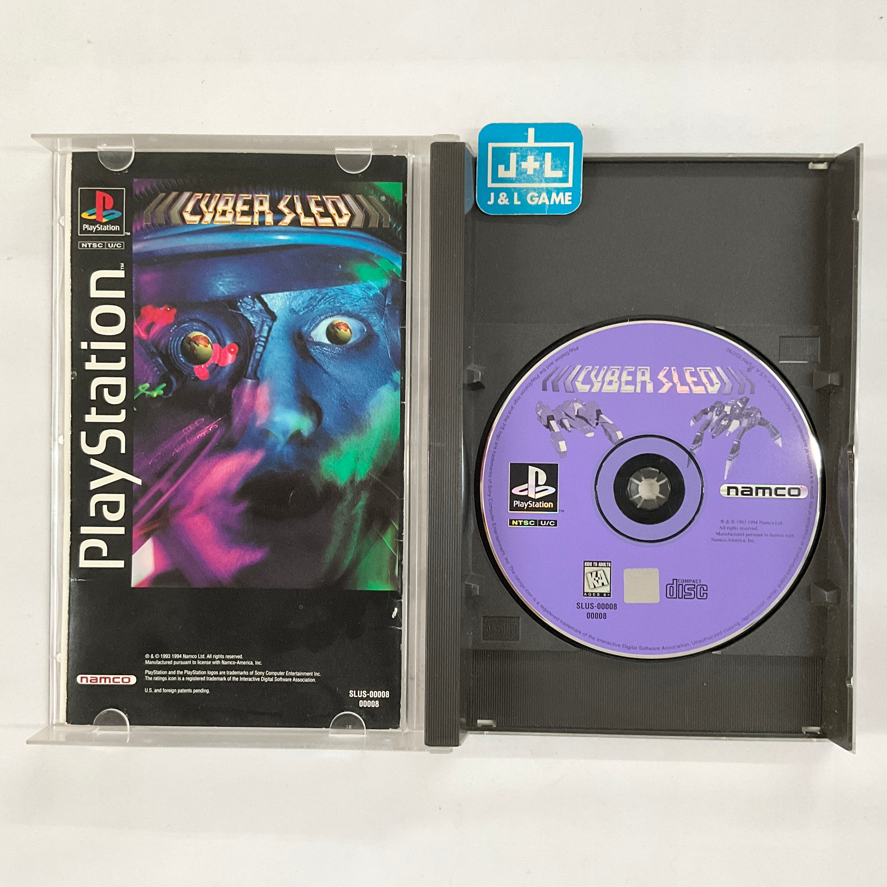 Cyber Sled (Long Box) - (PS1) Playstation 1 [Pre-Owned] Video Games Namco   