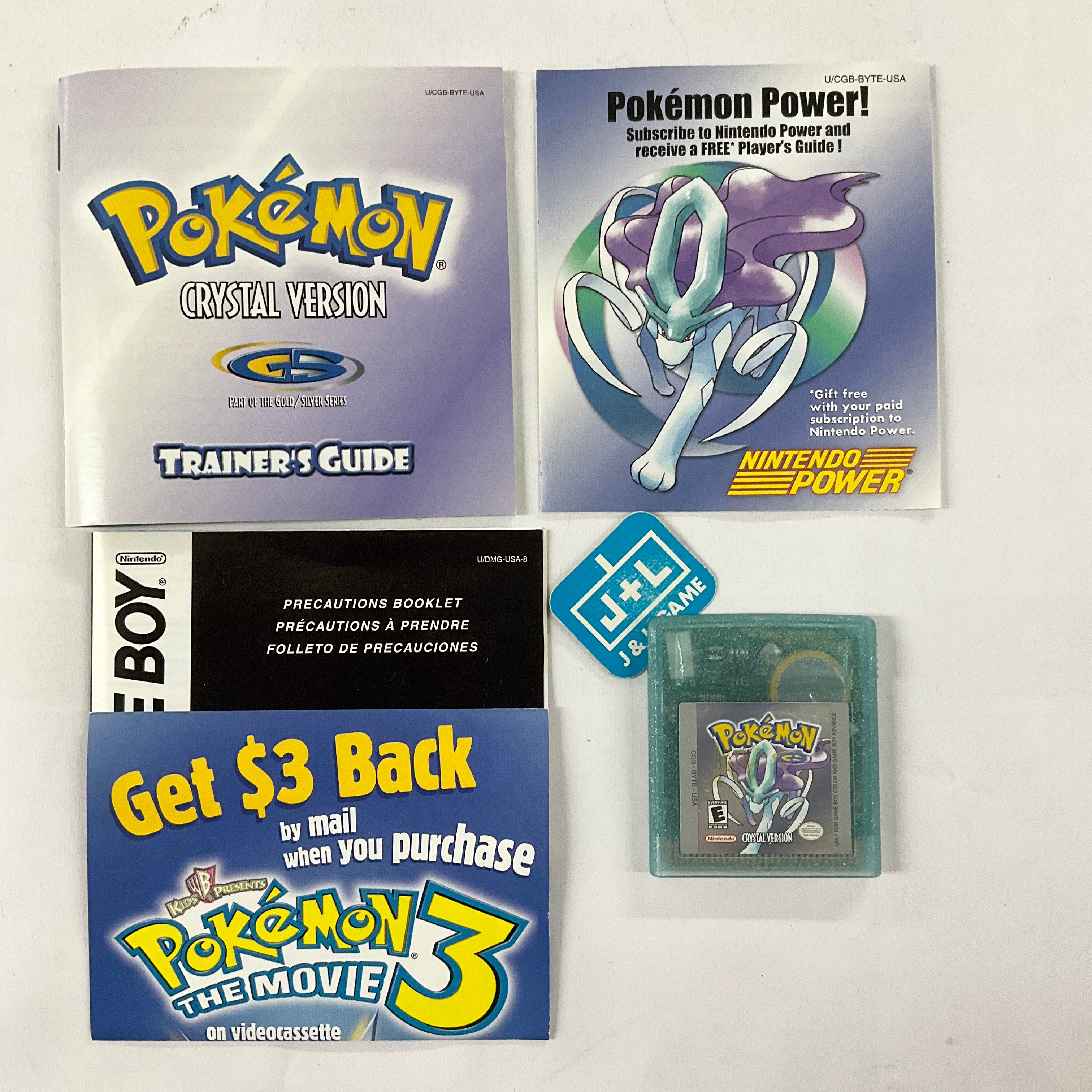 Pokémon crystal version CIB for offers game boy color