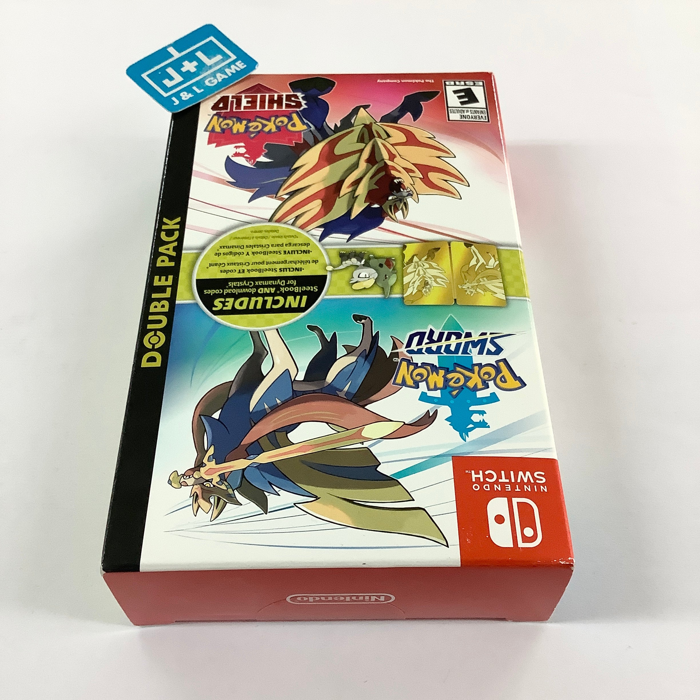 Pokemon Sword and Shield Double Pack (with steelbook) for Nintendo popular Switch