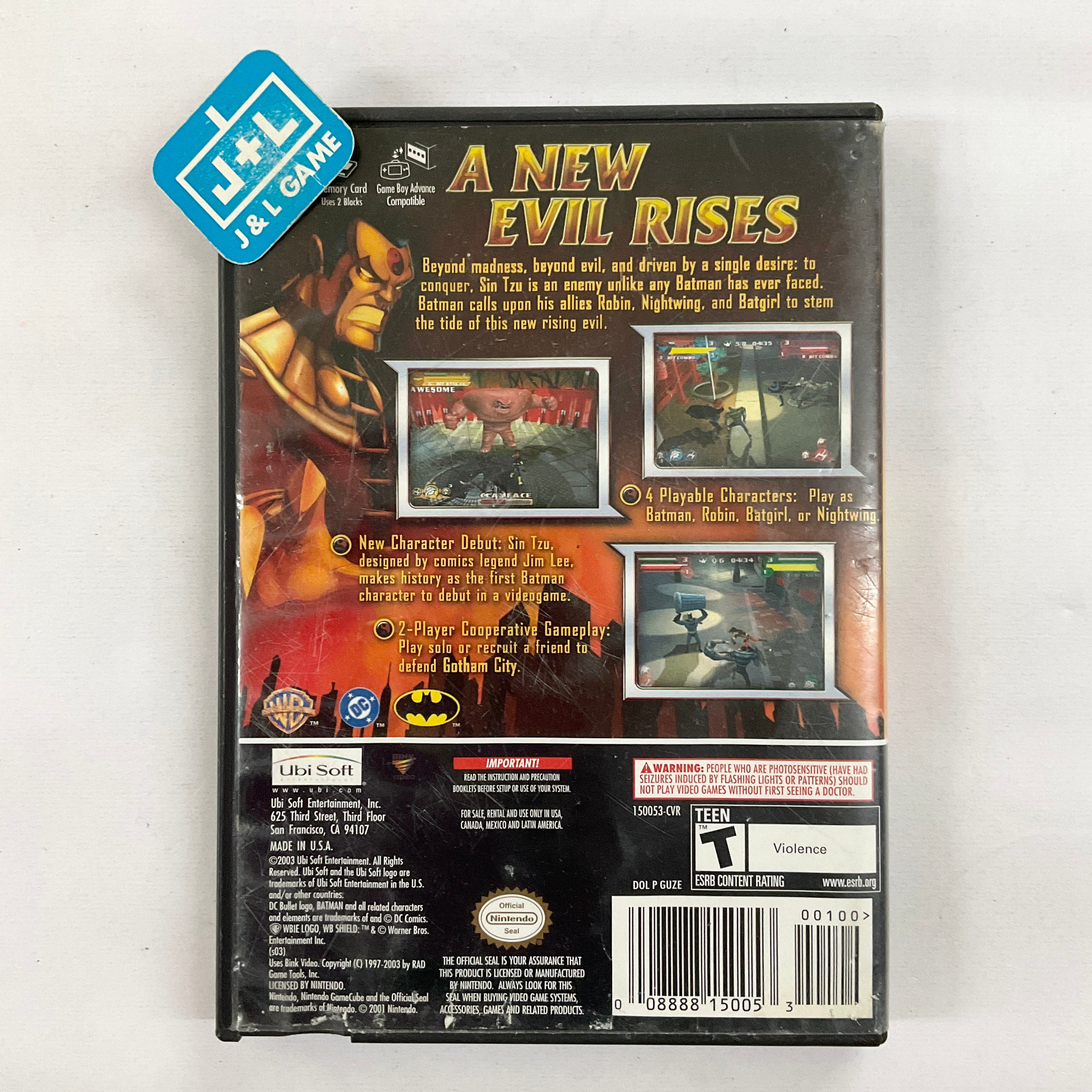 Batman: Rise of Sin Tzu - (GC) GameCube [Pre-Owned] Video Games Ubisoft   