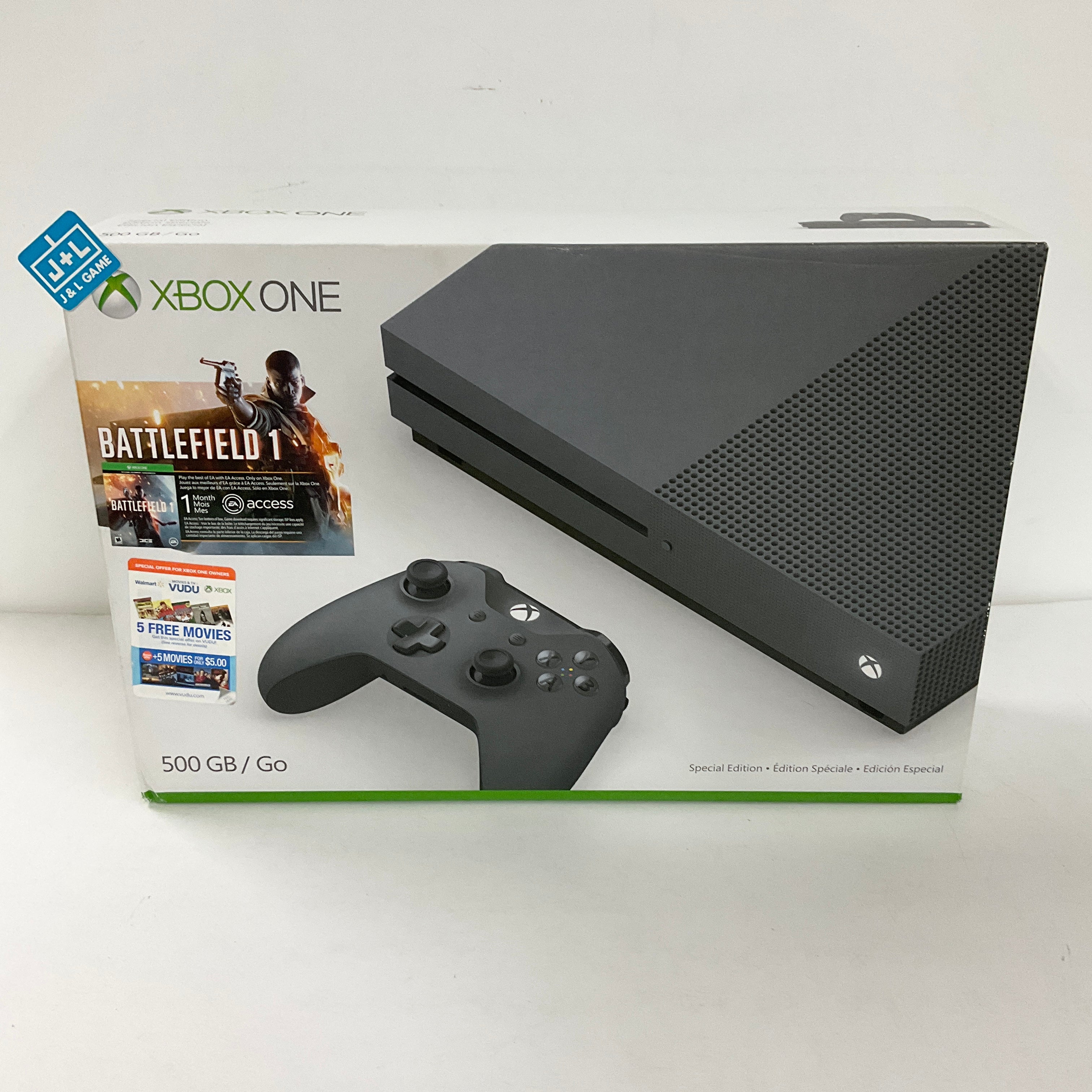 Microsoft Xbox One S Battlefield 1 Special buying Edition Green Console