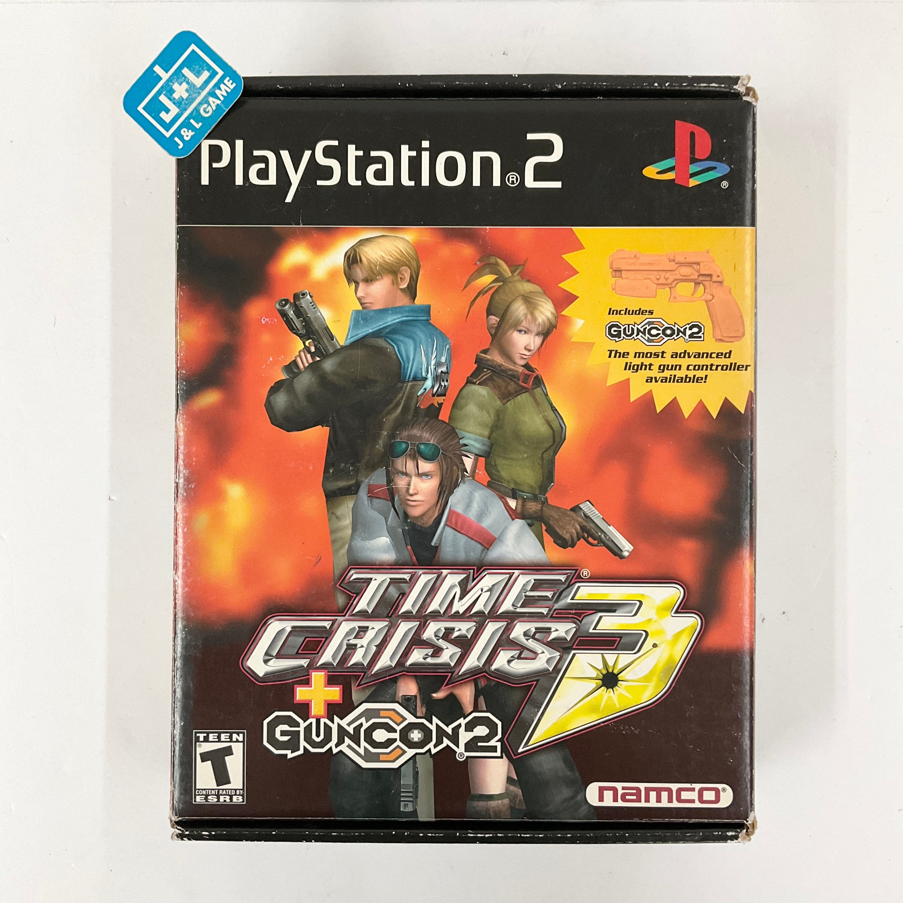 PlayStation 2 Time purchases Crisis 3 GunCon 2 Box Bundle