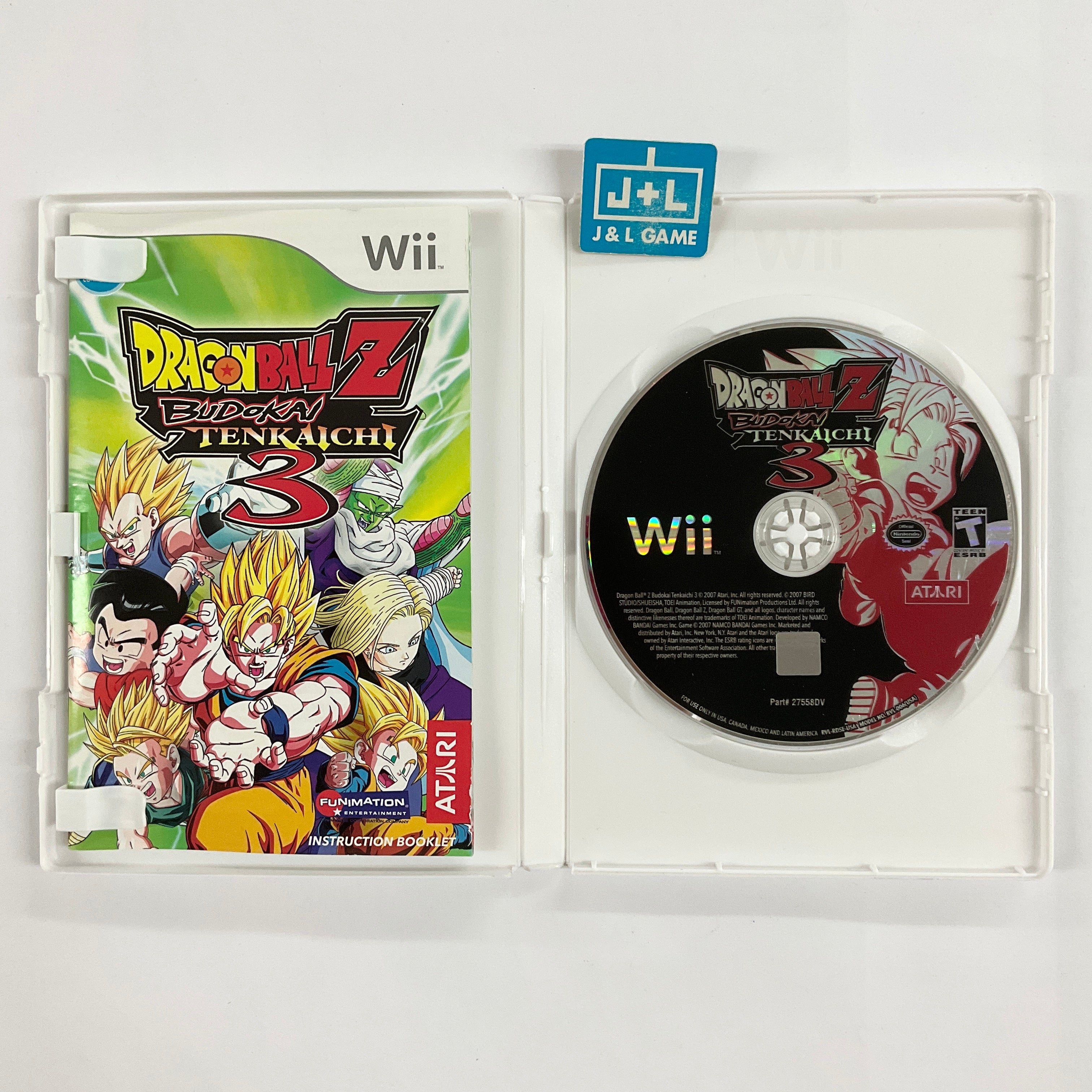 Dragon Ball Z Budokai Tenkaichi 3 2024 for Nintendo Wii