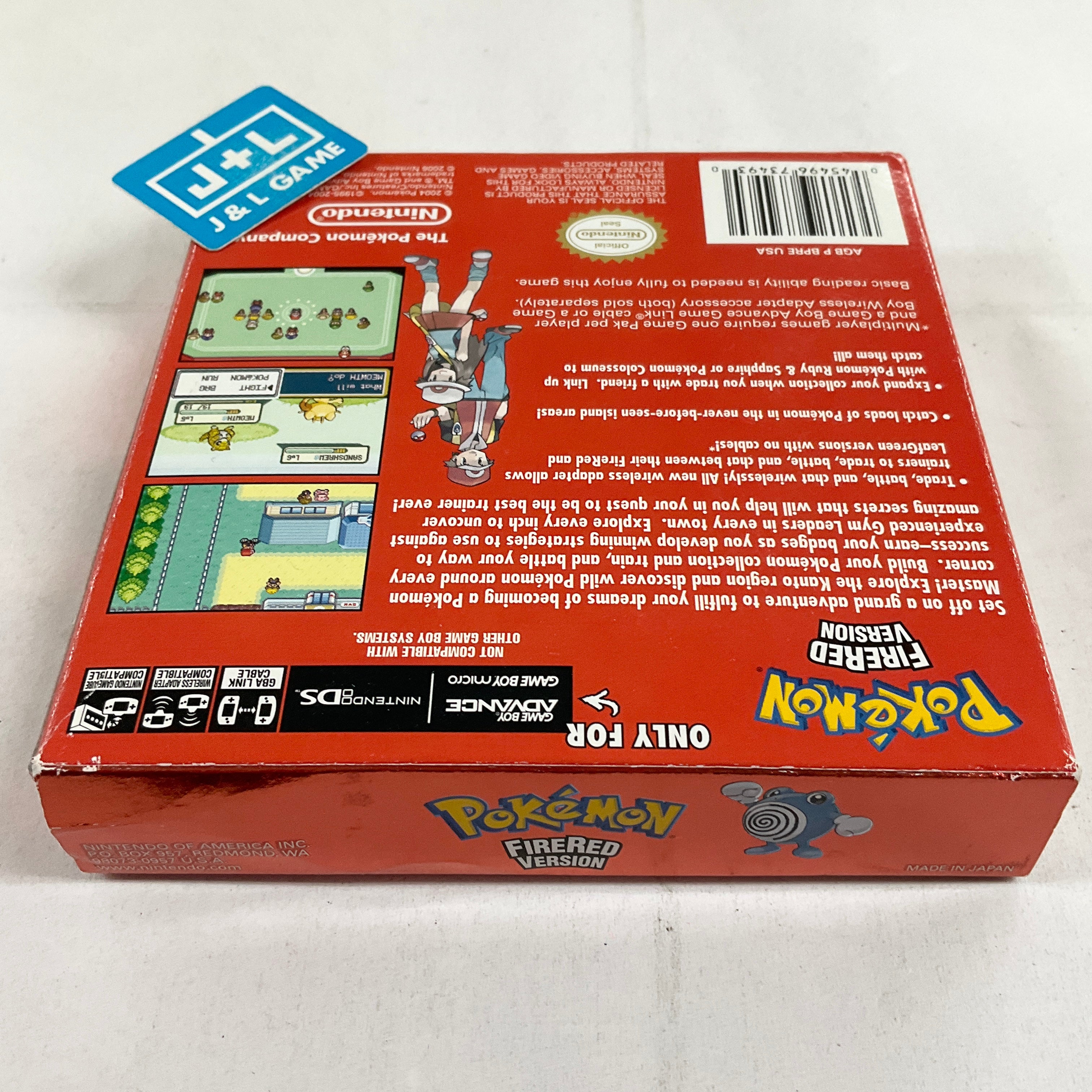 Pokemon FireRed Version (Player's Choice) - (GBA) Game Boy Advance [Pre-Owned] Video Games Nintendo   