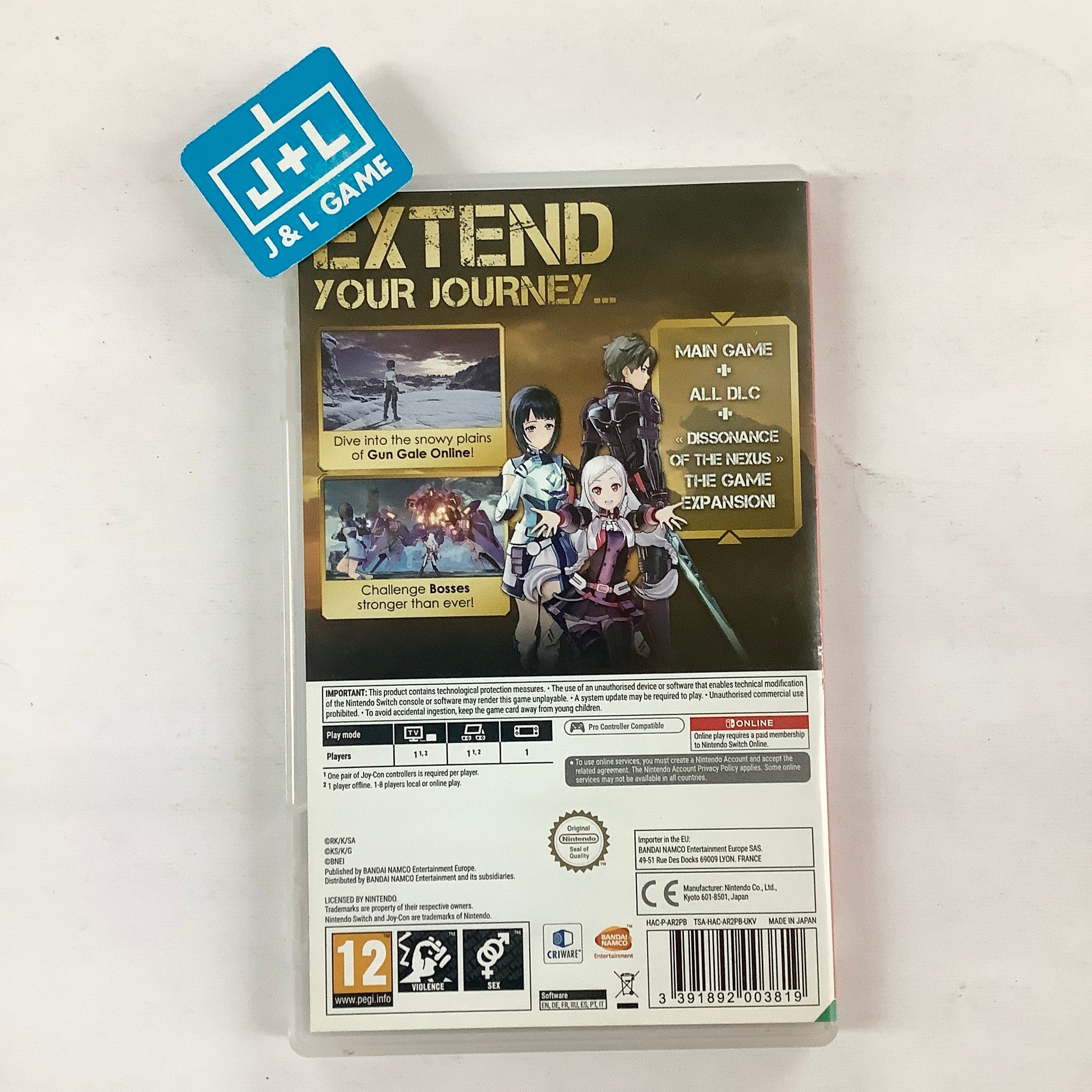 Sword Art Online: Fatal Bullet Complete Edition - (NSW) Nintendo Switch [Pre-Owned] (European Import) Video Games BANDAI NAMCO Entertainment   