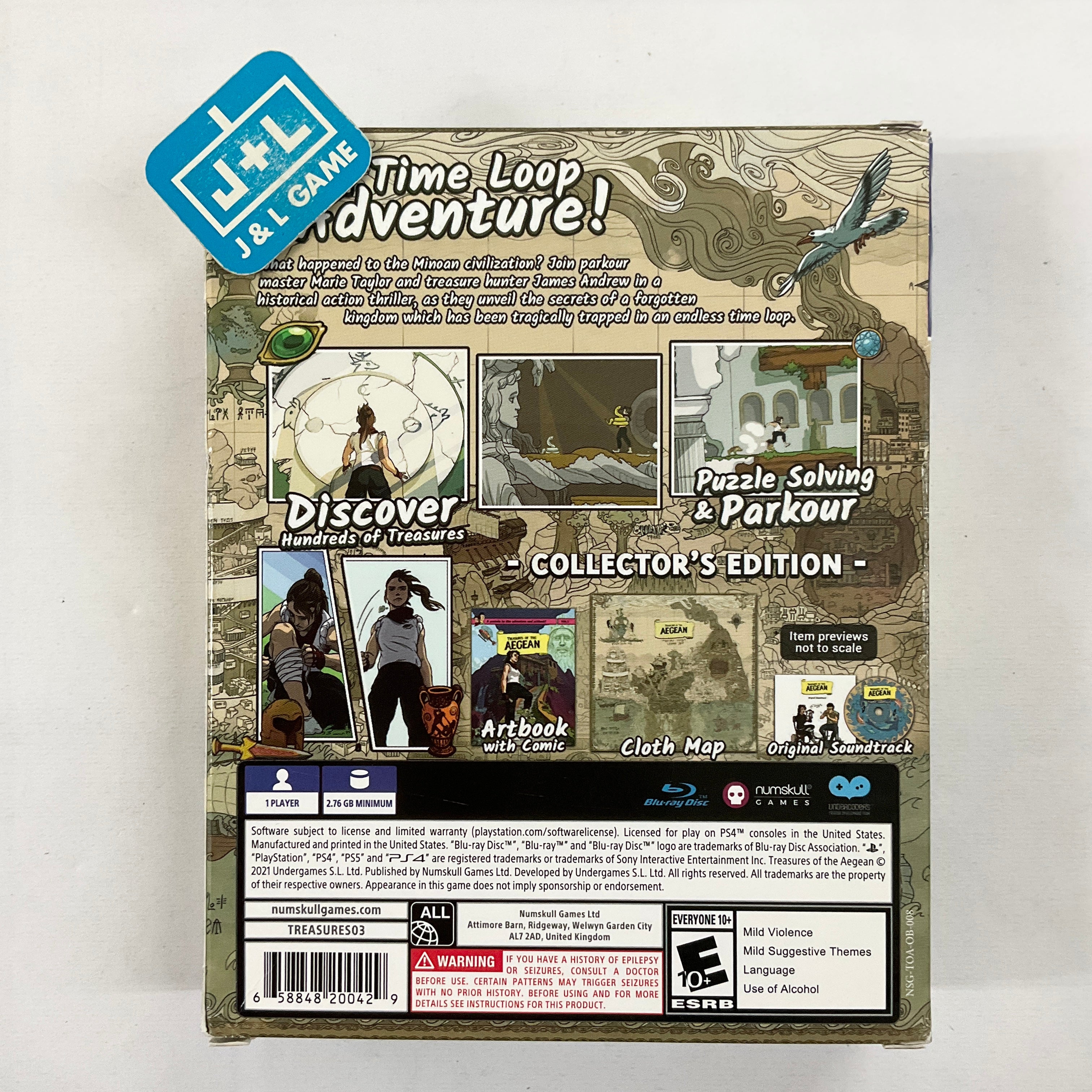 Treasures of the Aegean (Collector's Edition) - (PS4) PlayStation 4 [Pre-Owned] Video Games Numskull Games   