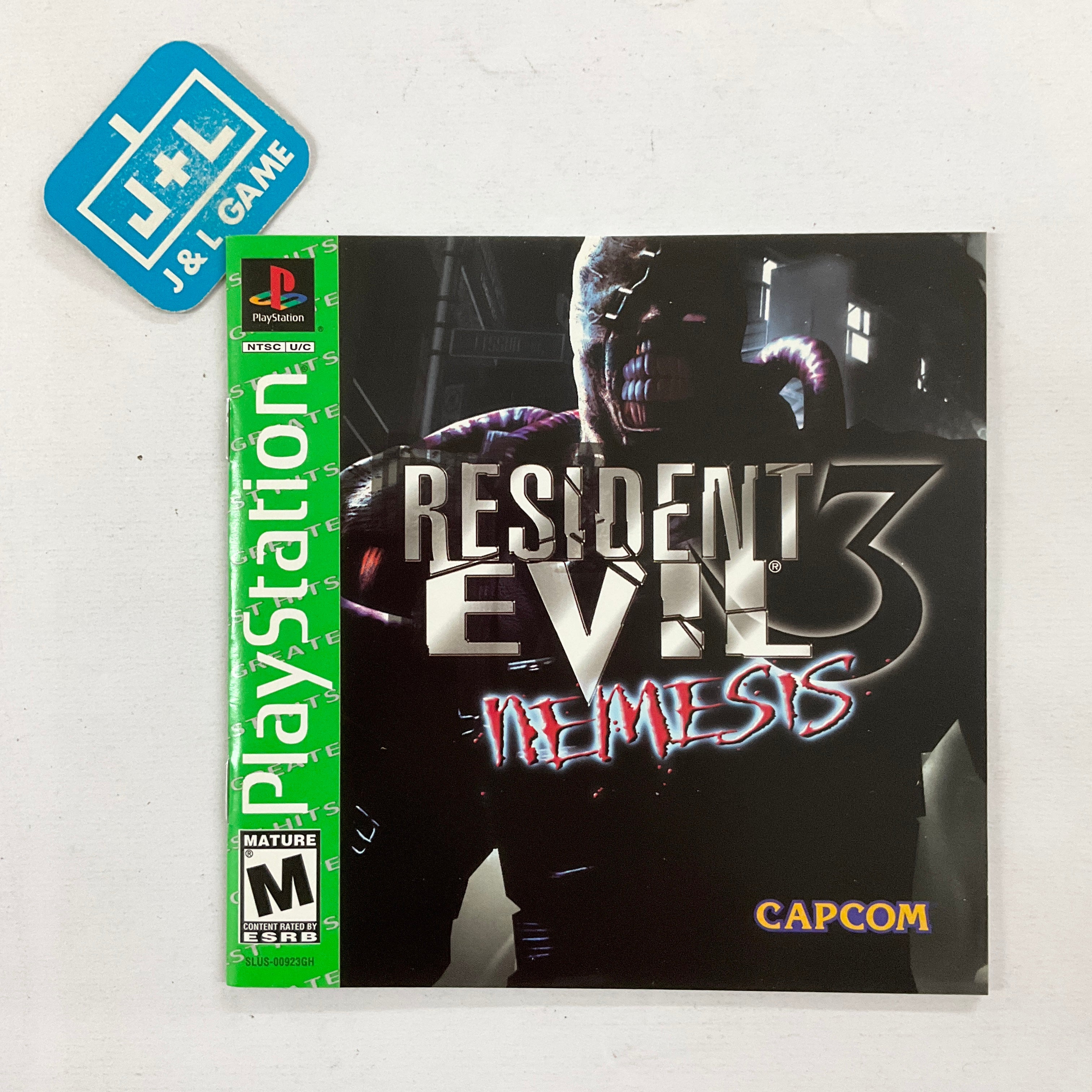 Resident Evil 3: Nemesis (Greatest Hits) - (PS1) PlayStation 1 [Pre-Owned] Video Games Capcom   