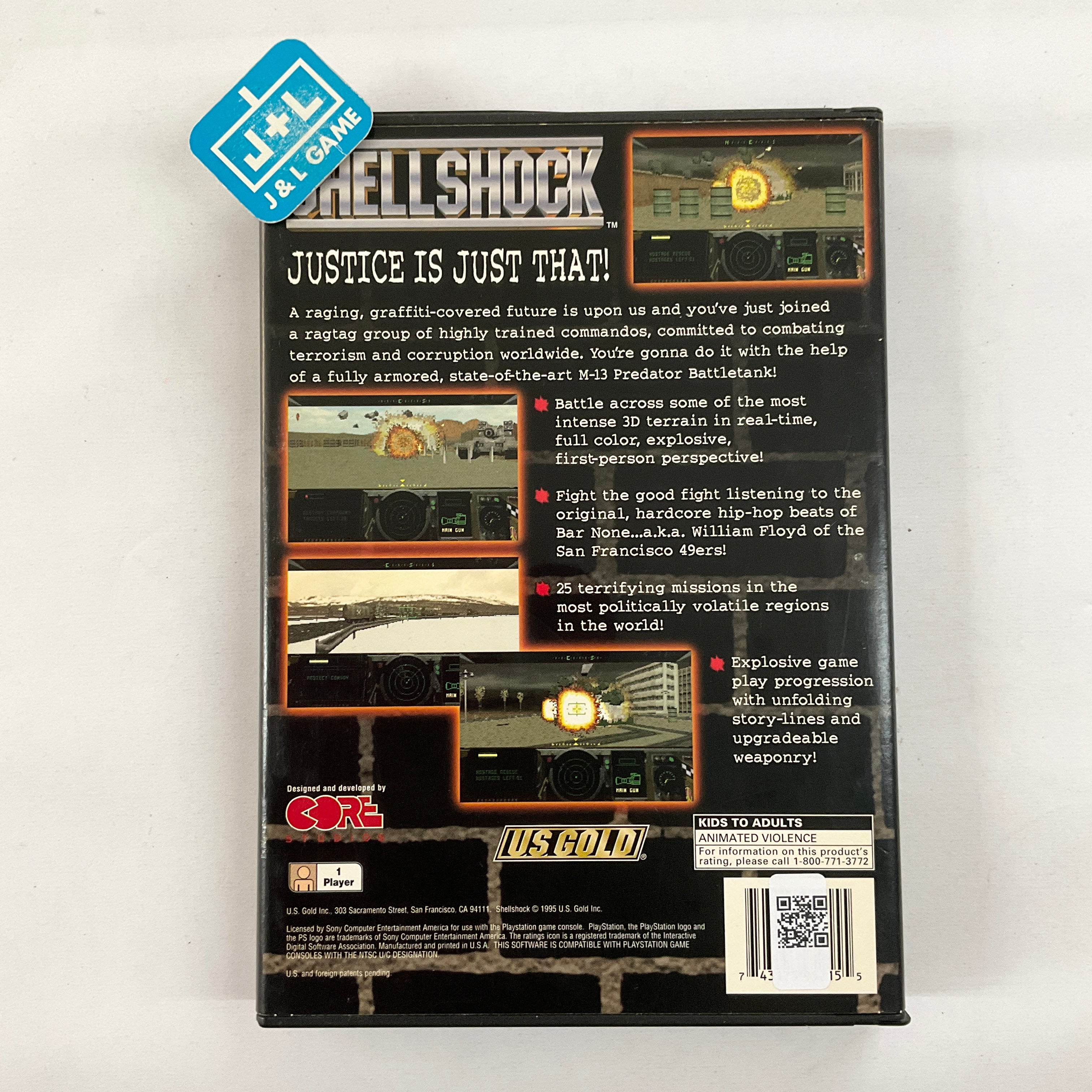 Shellshock (Long Box) - (PS1) PlayStation 1 [Pre-Owned] Video Games Square Enix   