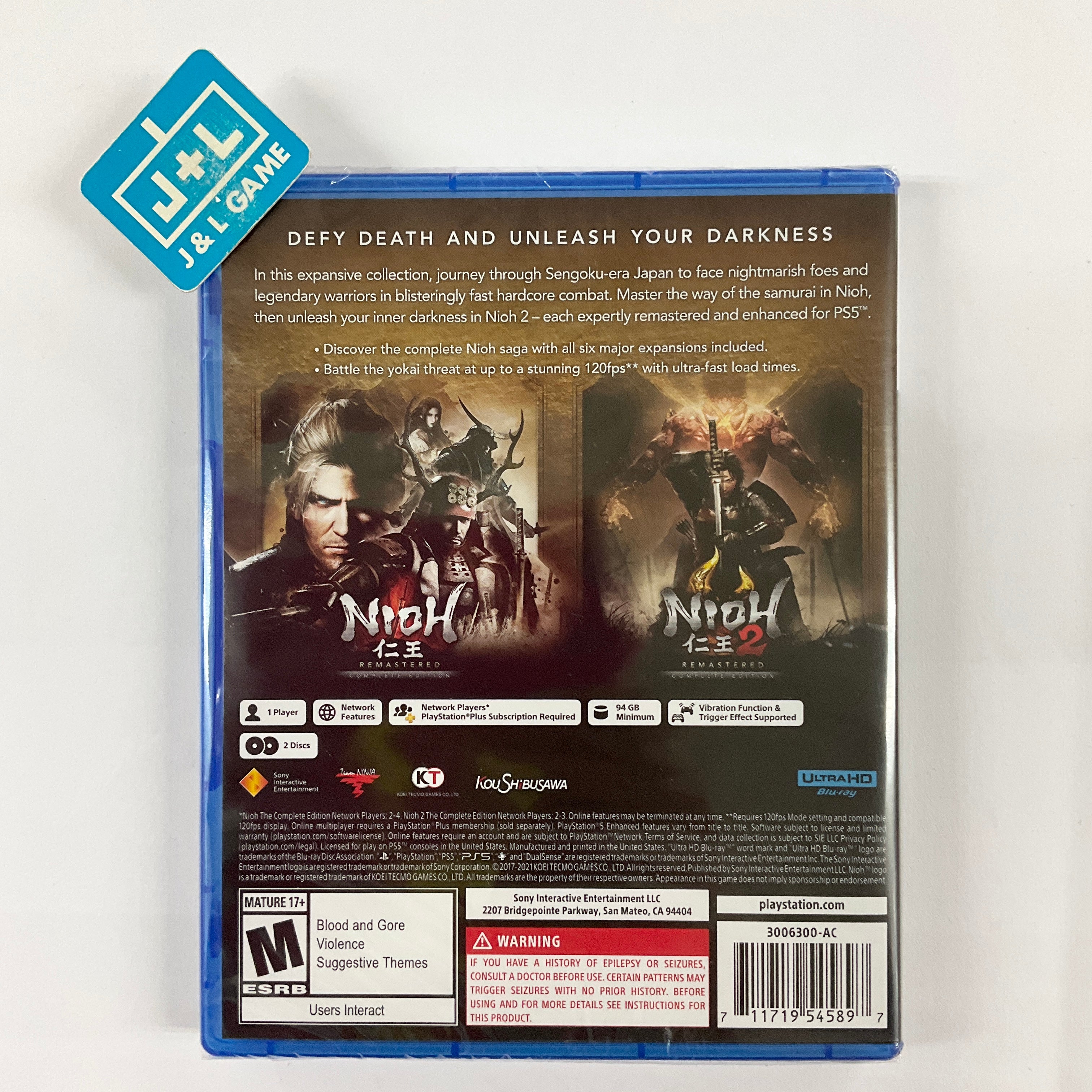 LThe Nioh Collection for on sale PlayStation 5, Physical Edition