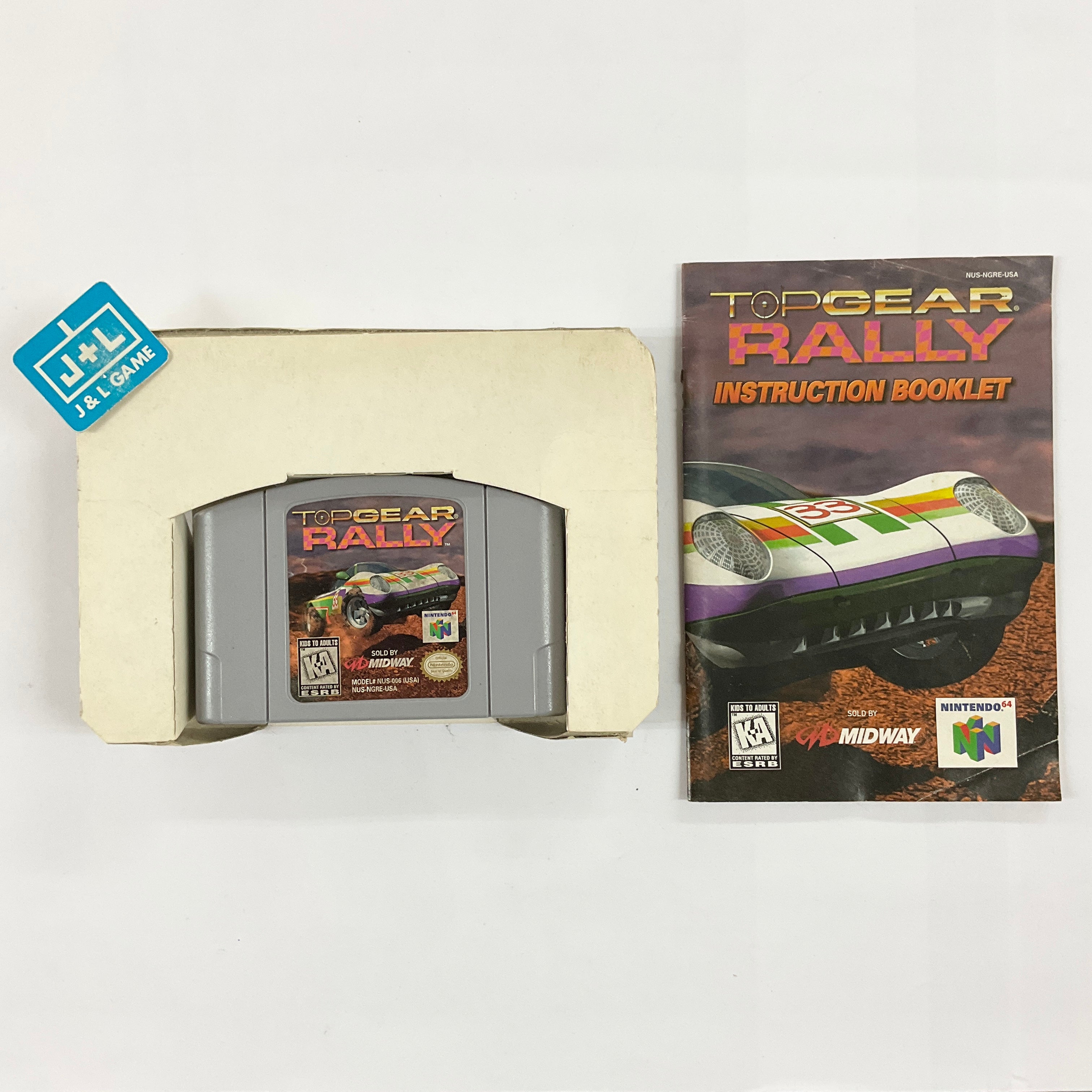 Vintage 1990s Nintendo 64 N64 Top Gear Rally Cartridge Video outlets Game Pal Boxed