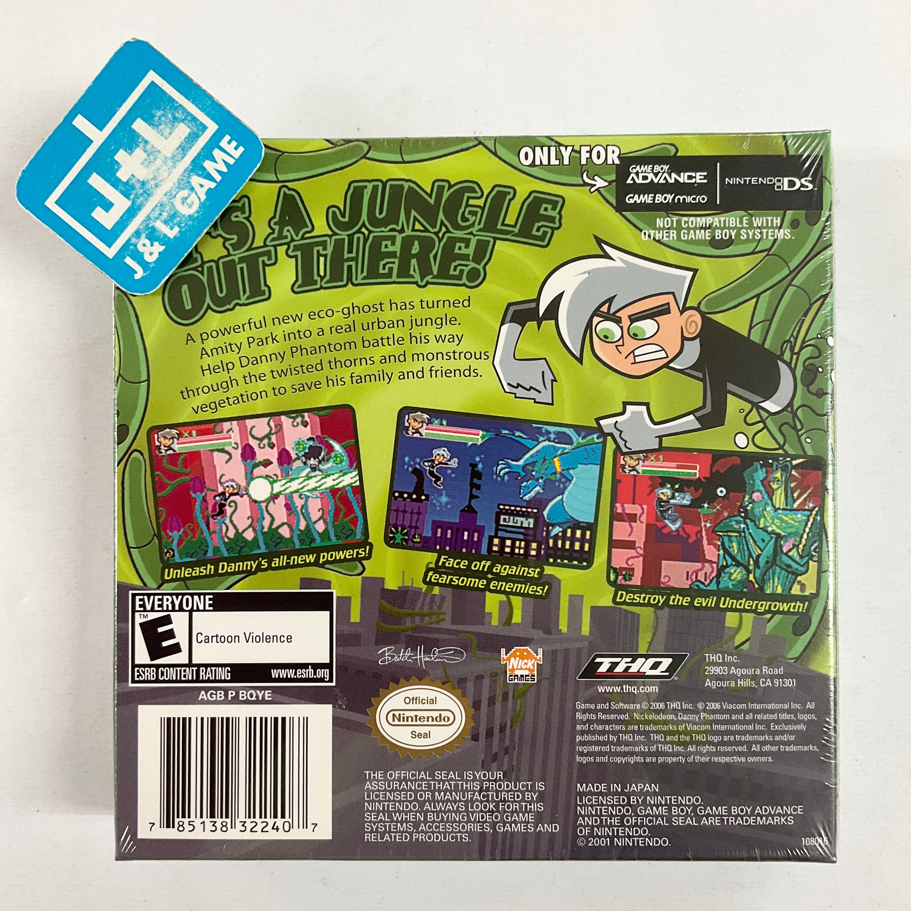 Nickelodeon Danny Phantom: Urban Jungle - (GBA) Game Boy Advance