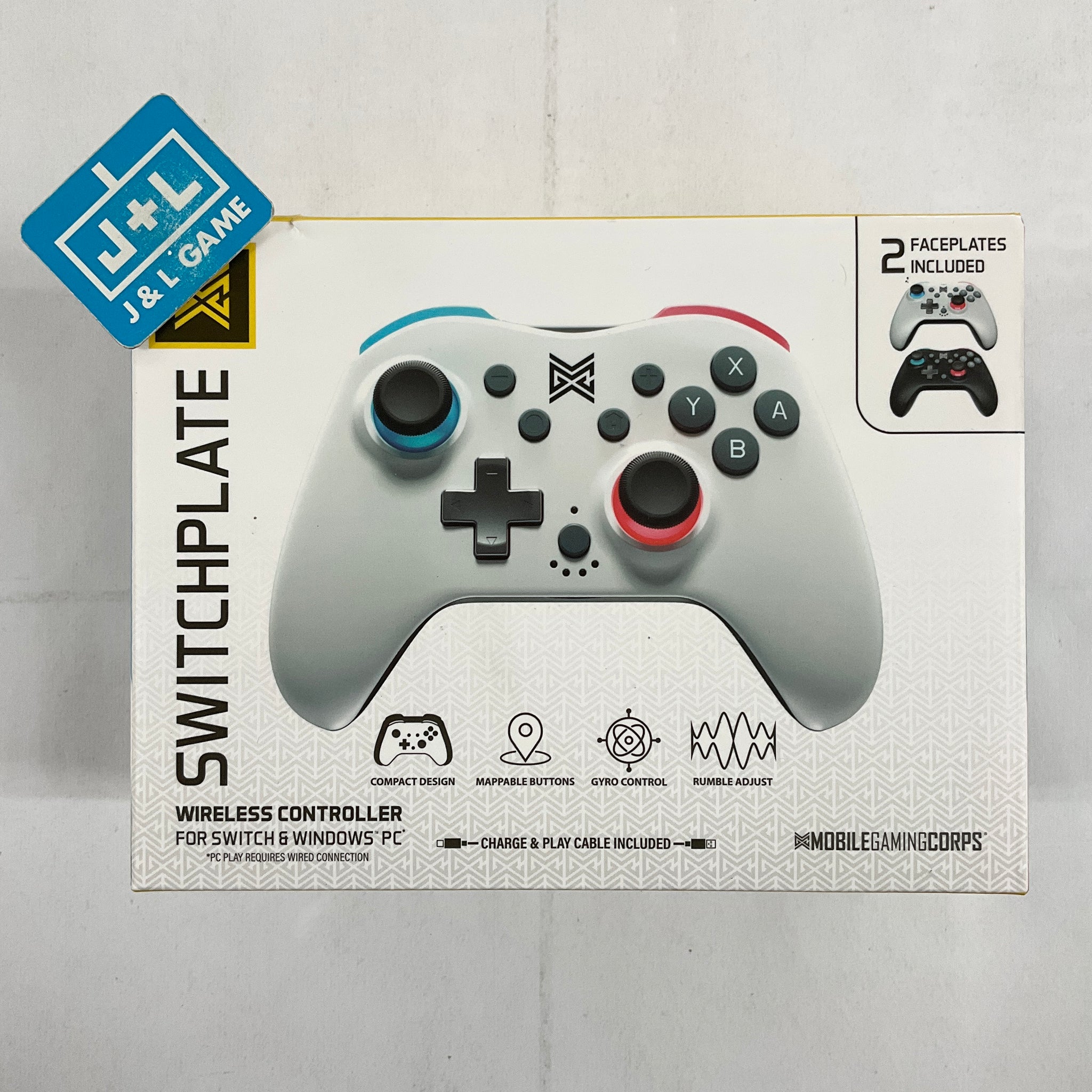Switchplate Wireless Gaming Controller For Nintendo Switch - White