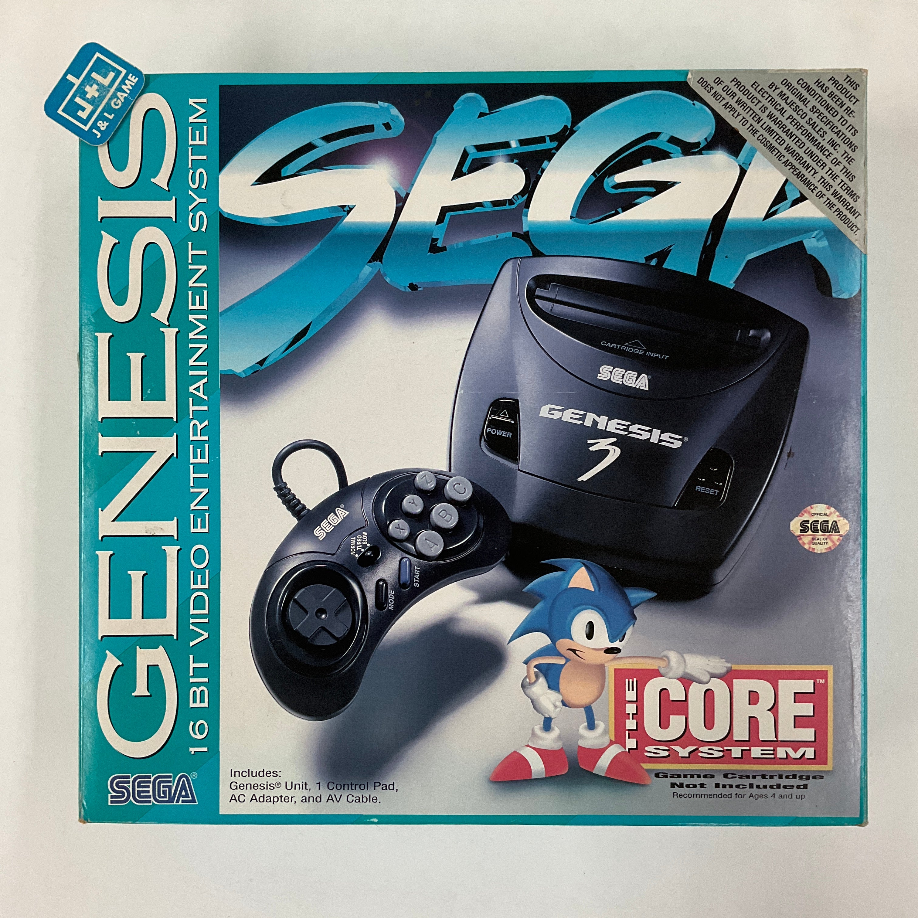 Sega Genesis 3 Core System - (SG) SEGA Genesis [Pre-Owned] Consoles Sega   