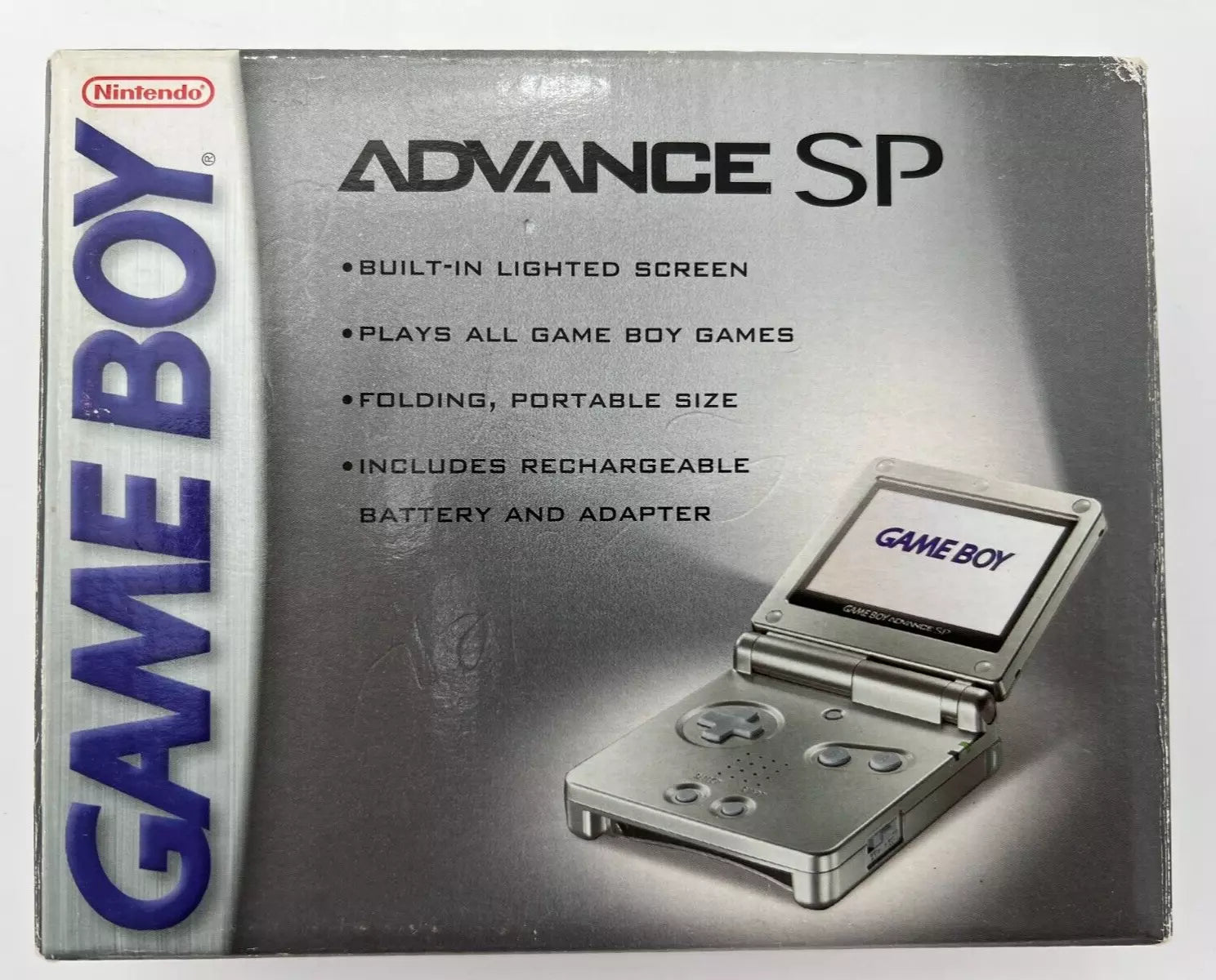 Nintendo Game Boy Advance SP Console AGS - 001 (Platinum/Onyx) - (GBA) Game Boy Advance SP [Pre-Owned] CONSOLE Nintendo