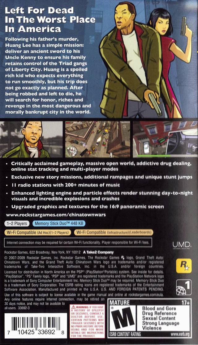 Grand Theft high quality Auto: Chinatown Wars For Sony PSP