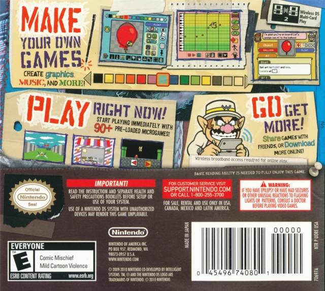 NWT Warioware DIY Sealed Nintendo retailer DS Video Game D.I.Y. Wario Ware Do It Yourself