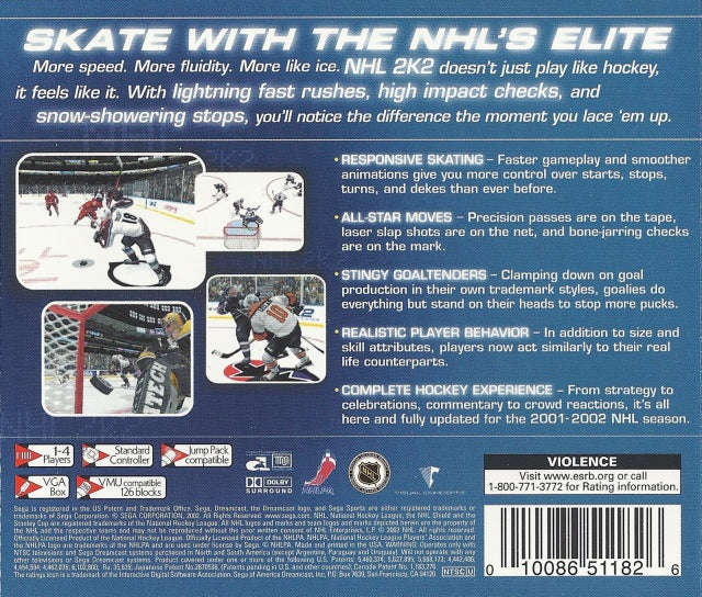 NHL 2K2 - (DC) SEGA Dreamcast [Pre-Owned]