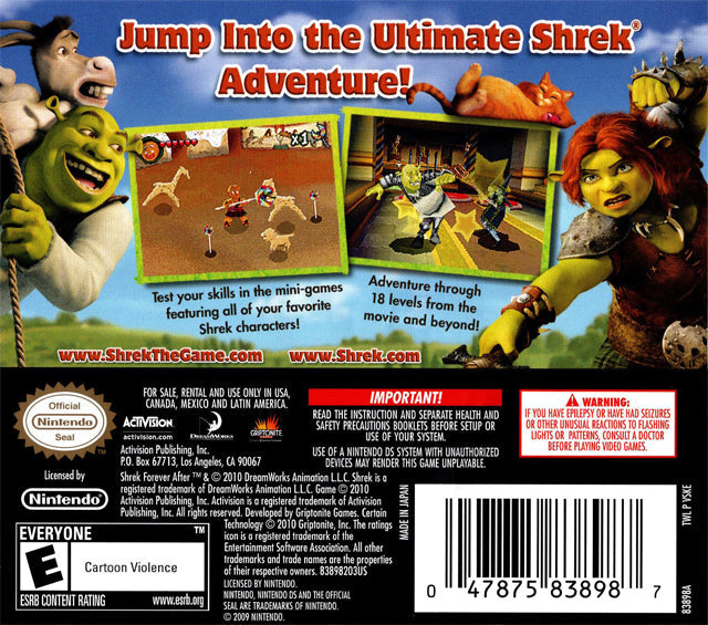 Shrek forever after clearance ps4