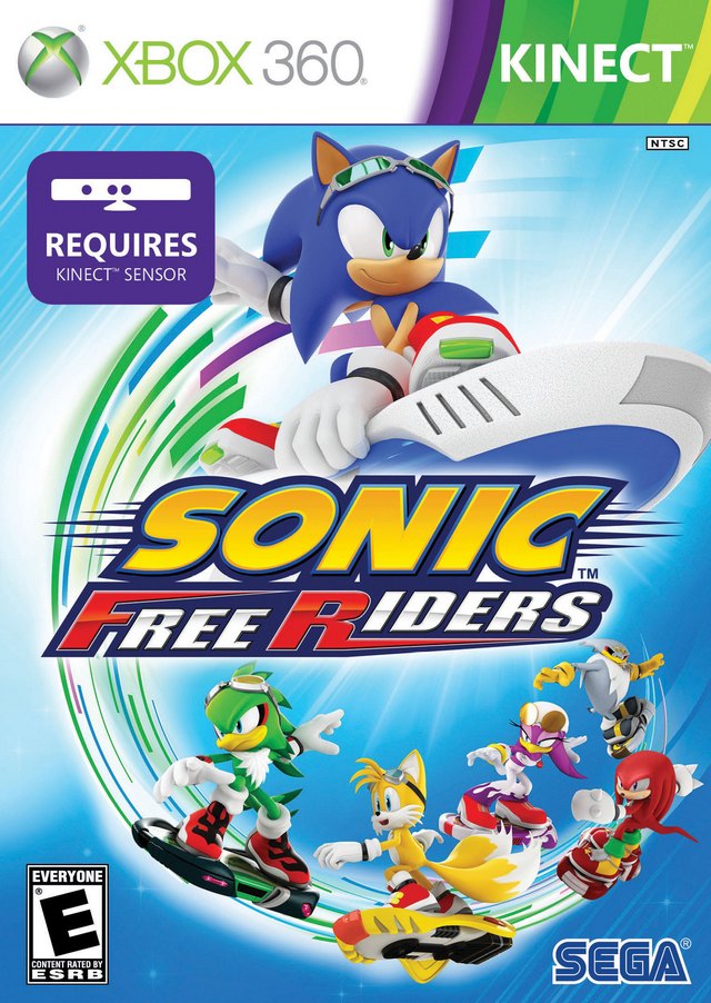 Sonic Free Riders Microsoft Xbox 360 Kinect Game Complete in box