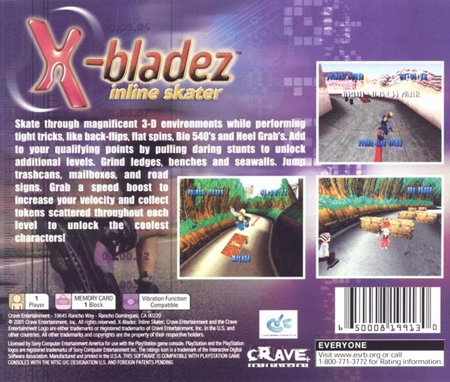 X-Bladez: Inline Skater - (PS1) PlayStation 1 [Pre-Owned] Video Games Crave   