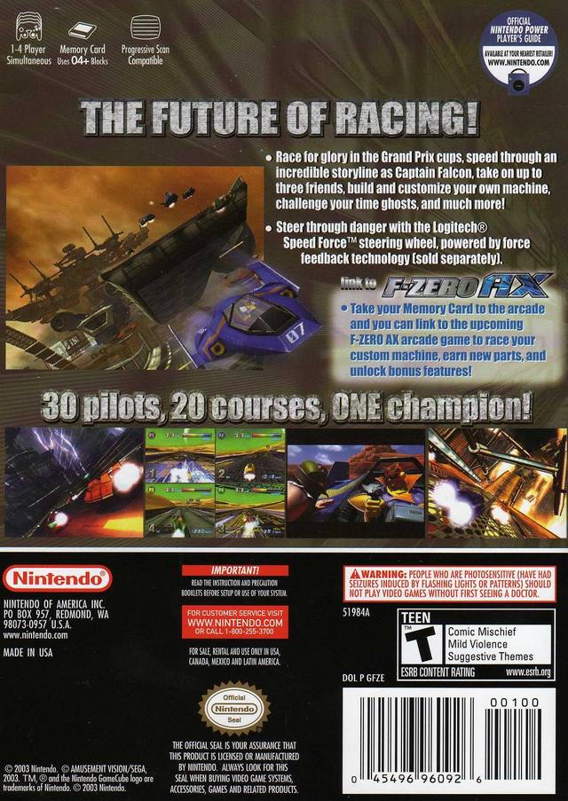 F-Zero GX for Nintendo GameCube high quality